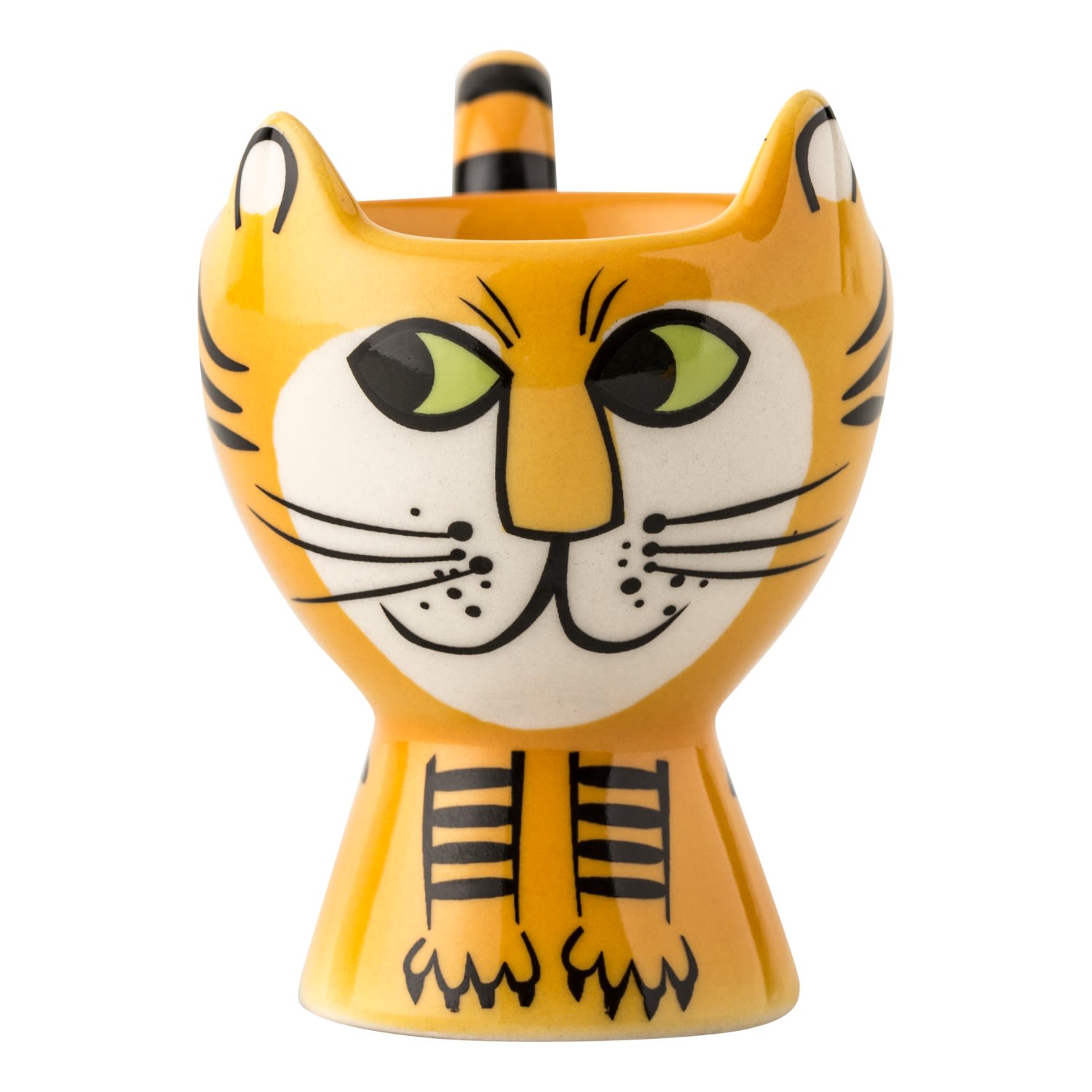 Hannah Turner Orange Tiger Egg Cup In Multi