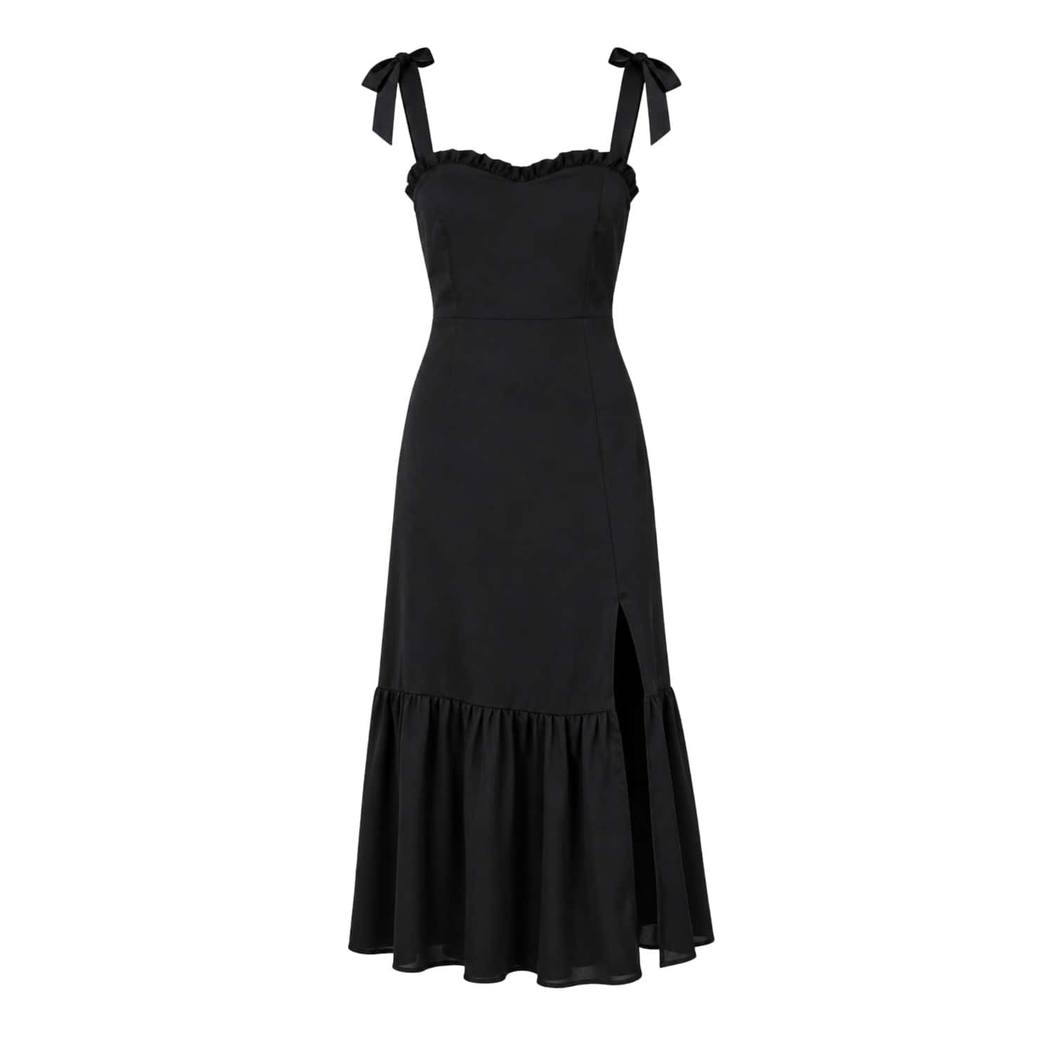 velvet puff sleeve dress Red Velvet Puffed Sleeve Prom Dress V-Neck 21005 Custom Colors / US14