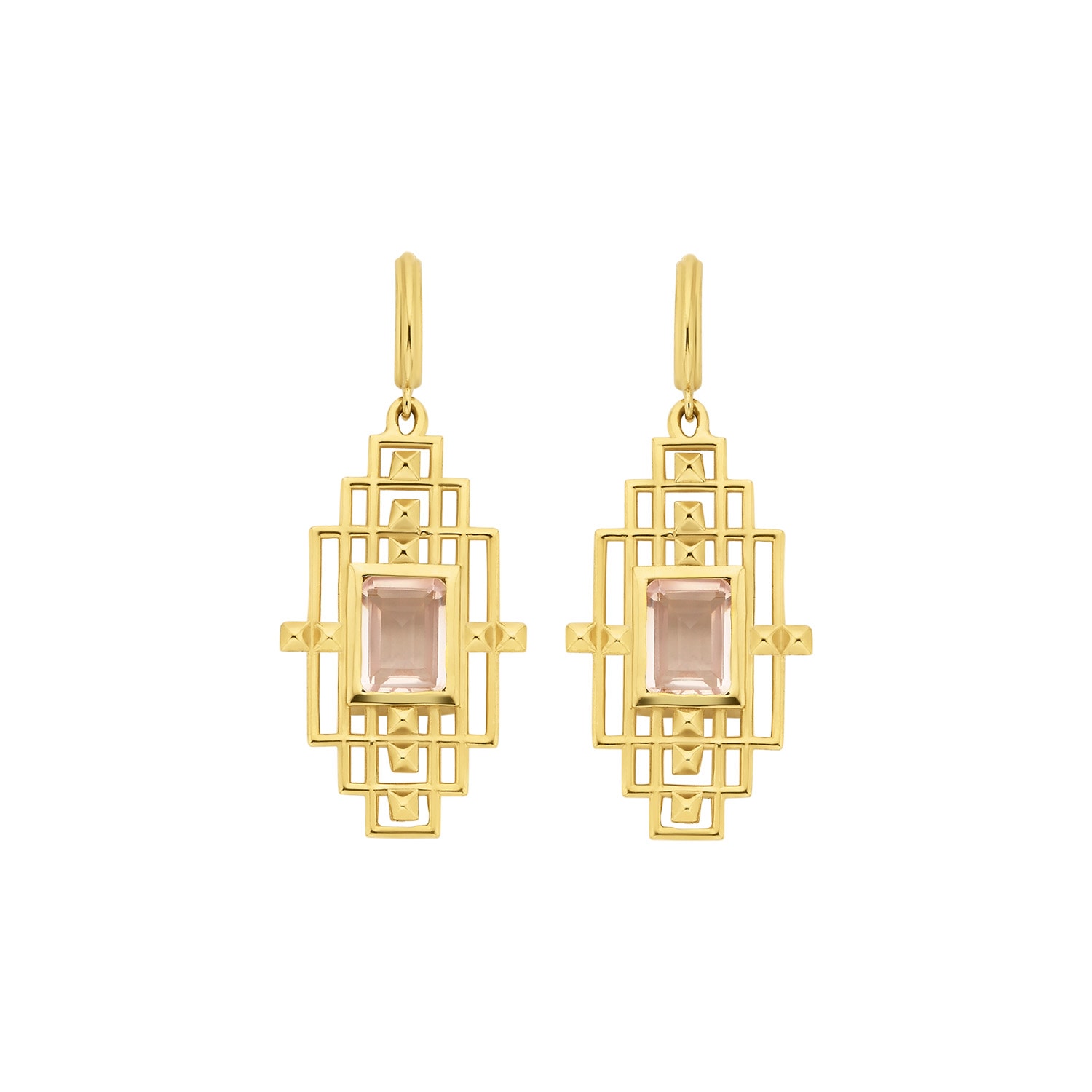 Zoe And Morgan Women's Gold / Pink / Purple Bliss Earrings Gold