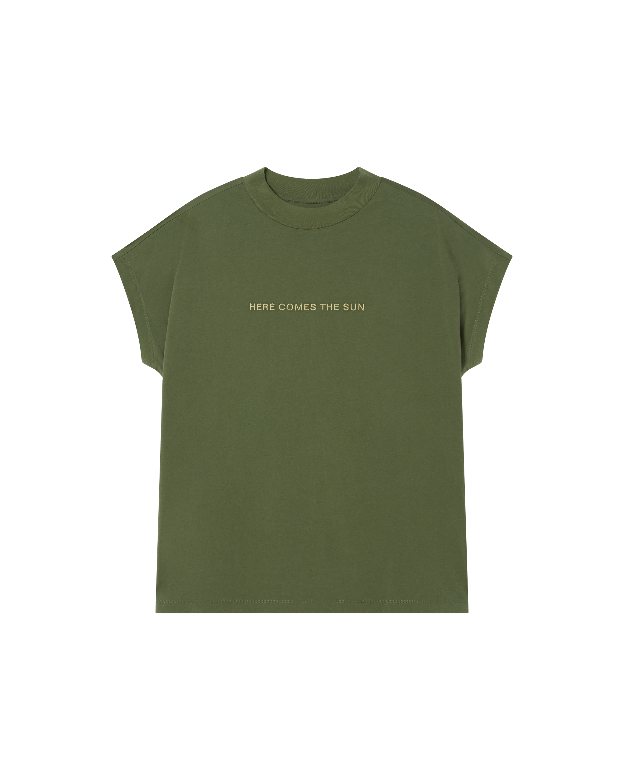 Thinking Mu Women's Green Here Comes The Sun T-shirt