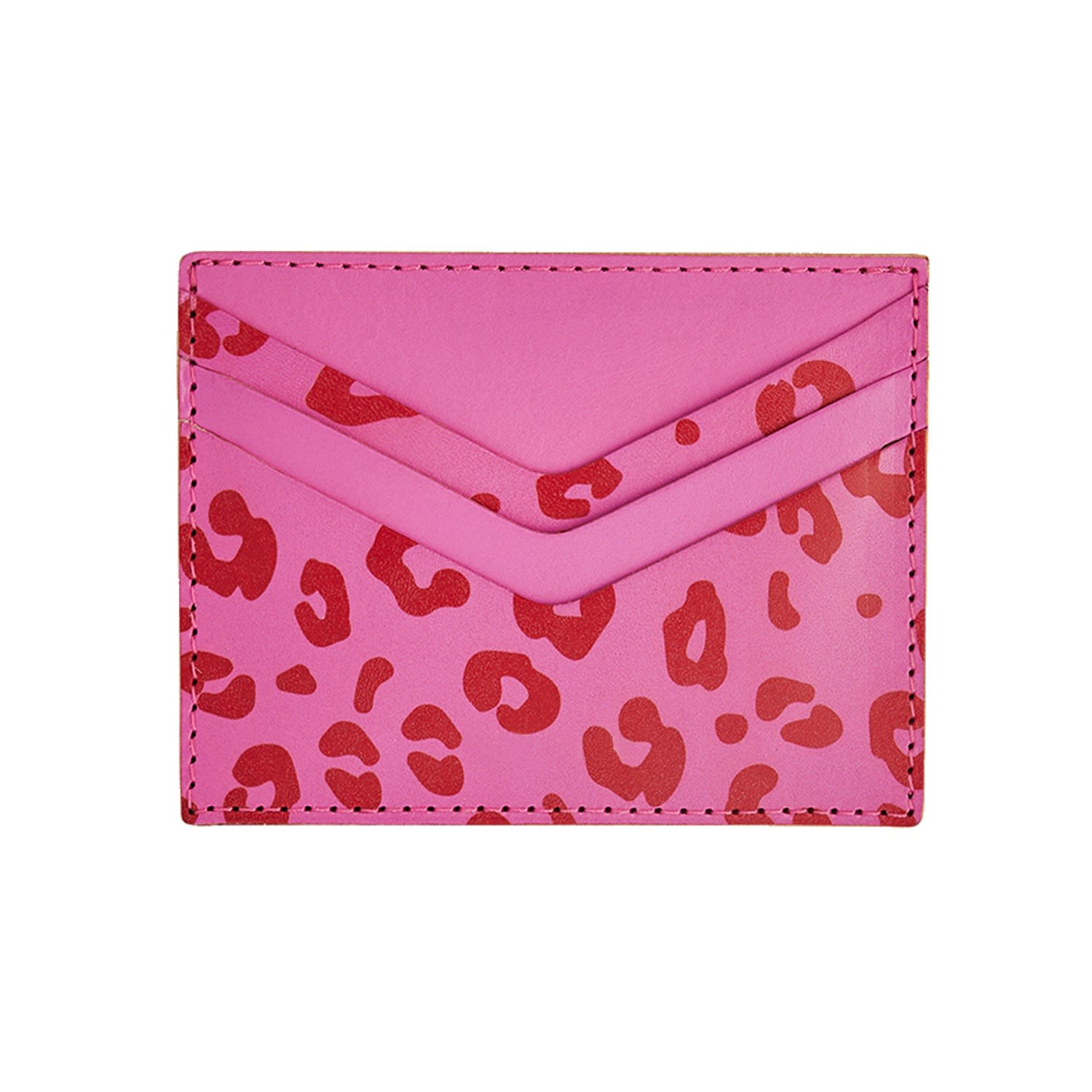 Women’s Pink / Purple Fuchsia Pink Leopard Print Card Holder Sbri