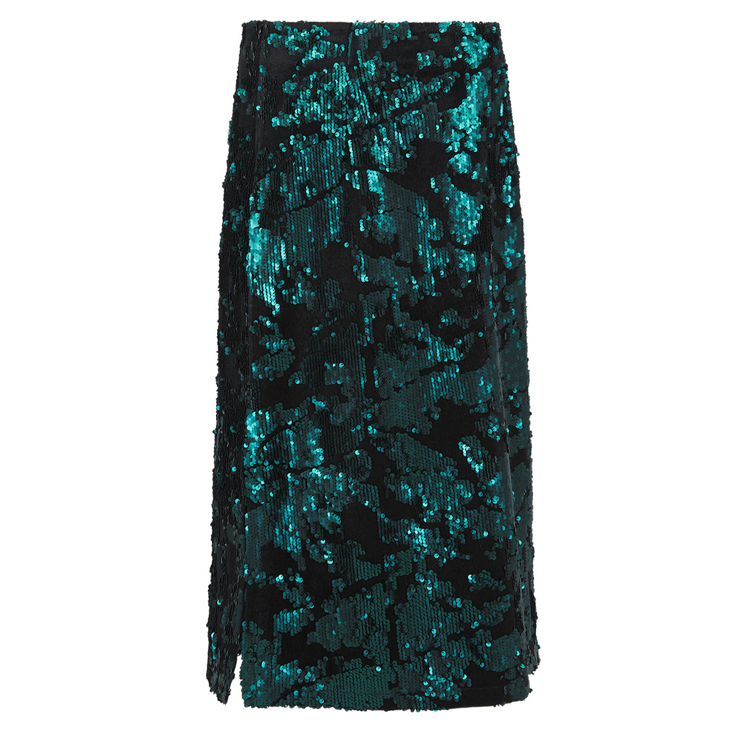 Nooki Design Women's Green Meleka Sequin Skirt-emerald In Green