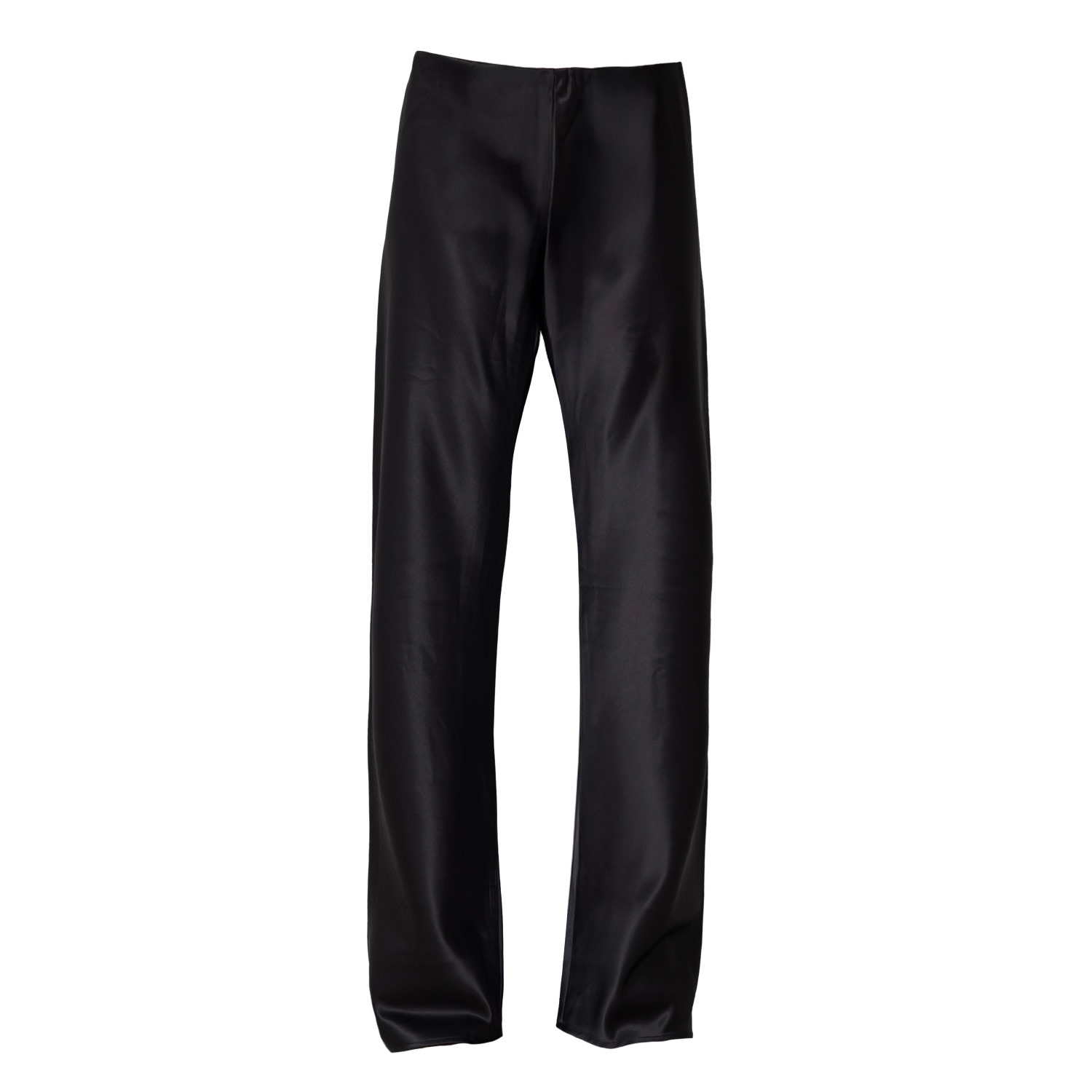 Self-adore Women's Olivette Satin Pants- Black In Black