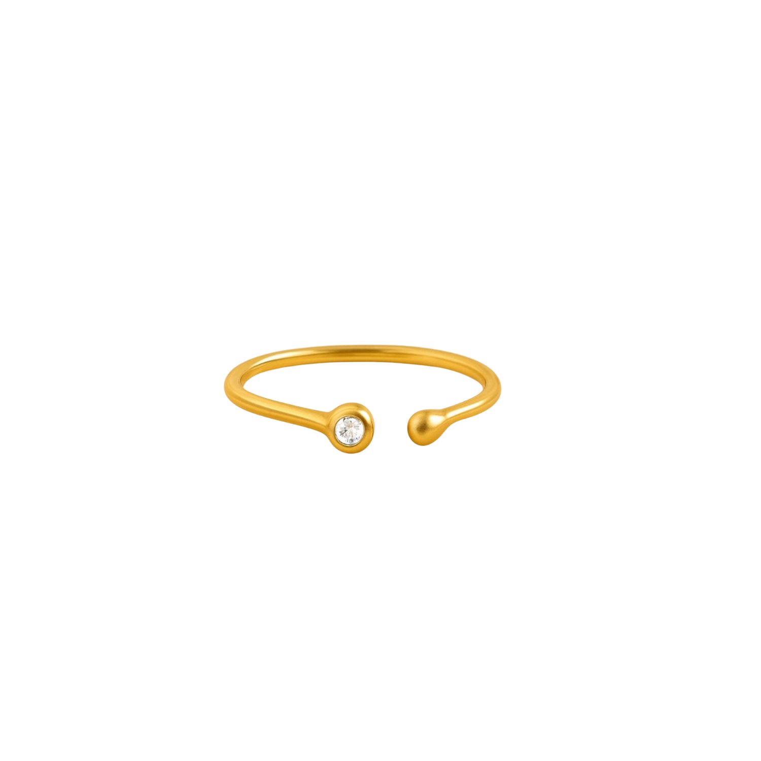 Lily Flo Jewellery Women's Gold Aurora Open Diamond Ring In Gold