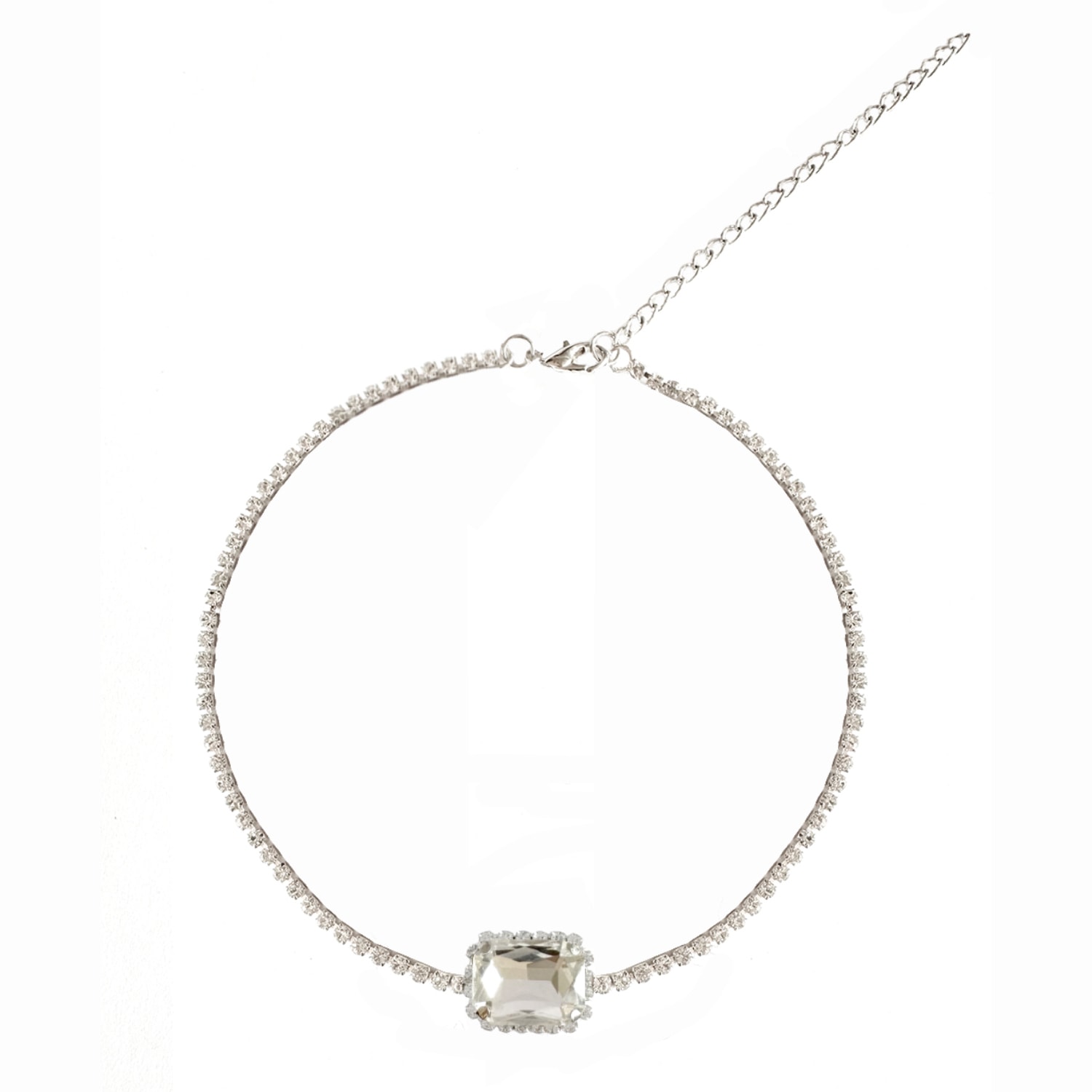 Women’s Luna Crystal White Necklace The Gala