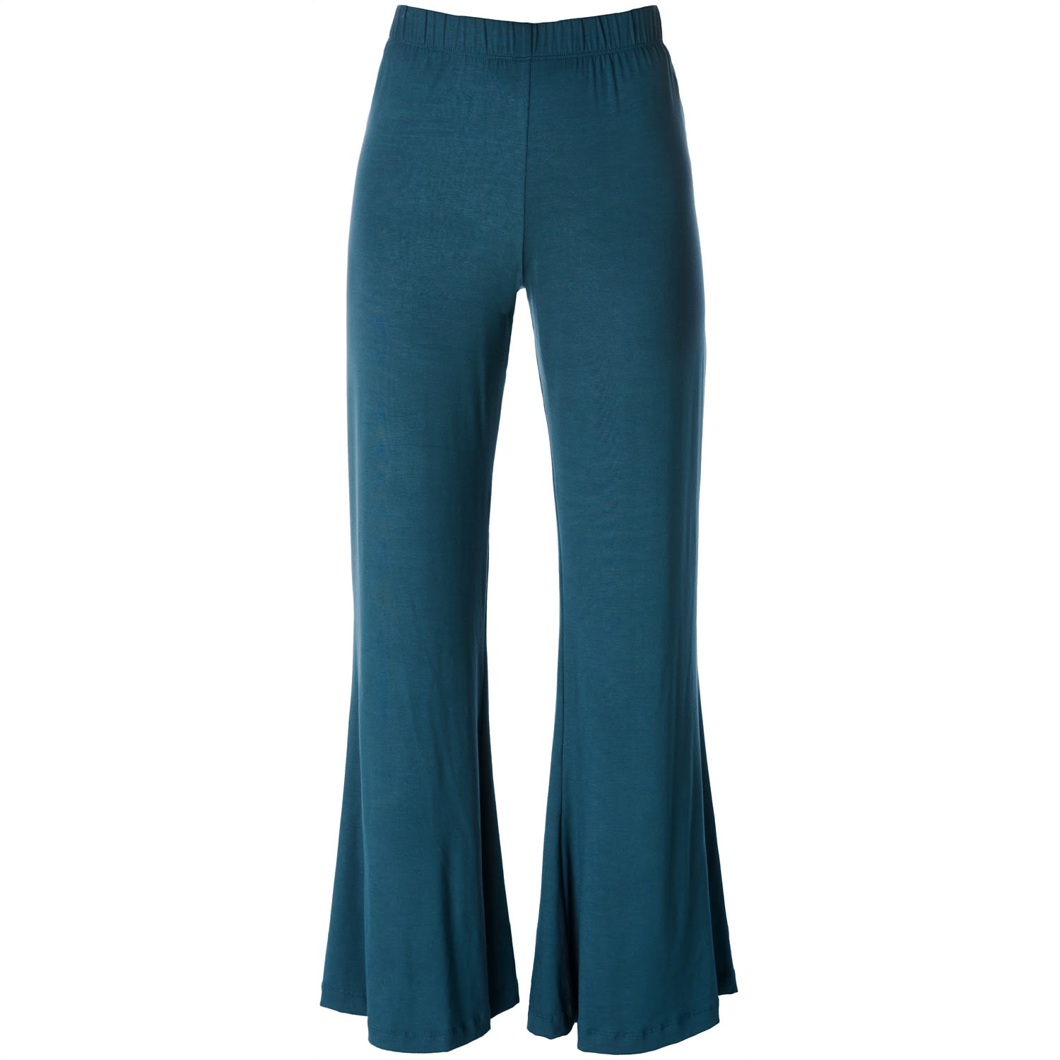 Italia A Collection Women's Teal Green Bamboo Flares In Blue