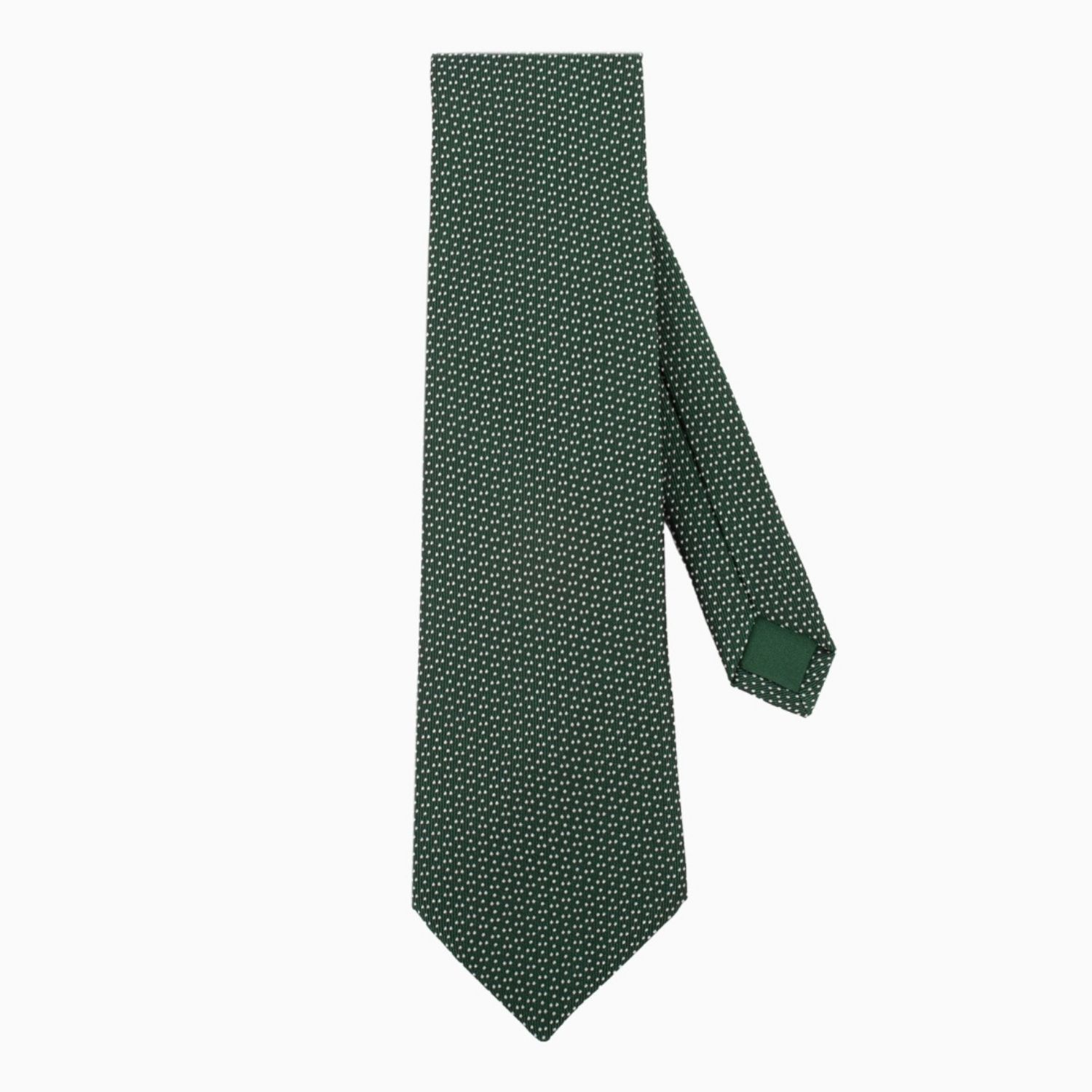 Le Colonel Men's Green Milano Silk Classic Tie