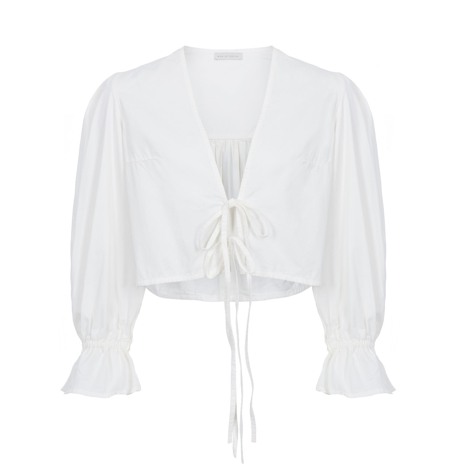 The Etta Collection Women's Nancy Blouse White In White