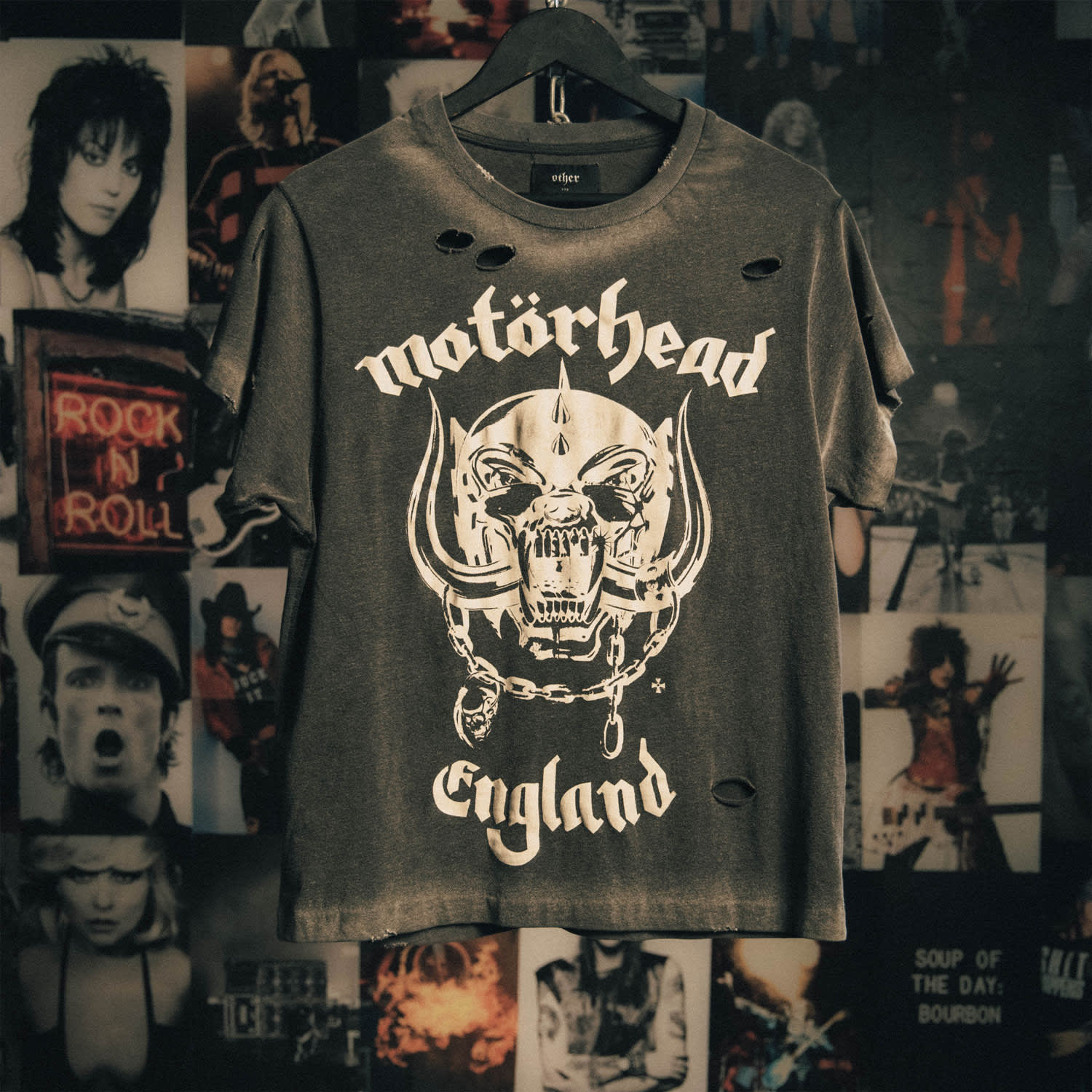 Motorhead England Ladies Burnout T-Shirt