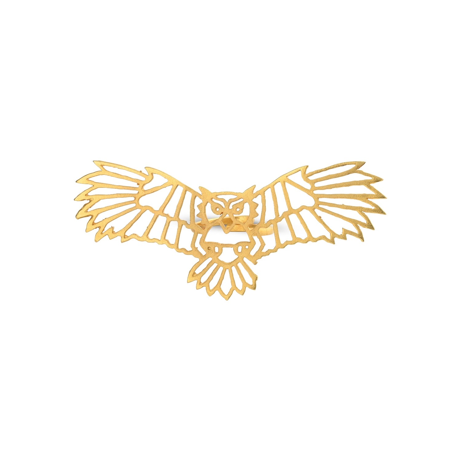 Meraki By Rashmi Bajaj Women's Mystic Hoot Gold Ring