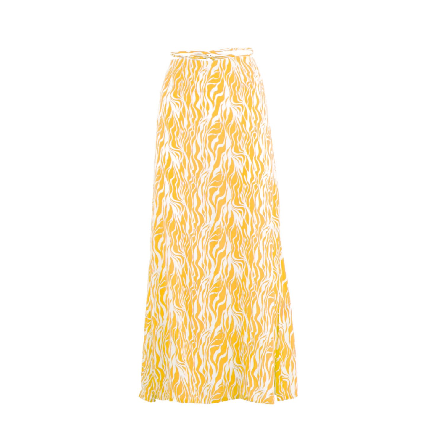 Women’s Yellow / Orange Lizzie Maxi Skirt Rhiannon Aurora Medium Morrato Bali