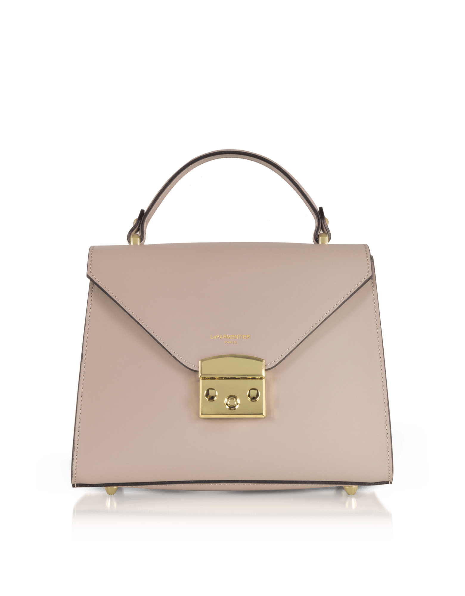 Le Parmentier Women's Neutrals Peggy Leather Top Handle Satchel Bag - Neutral In Black