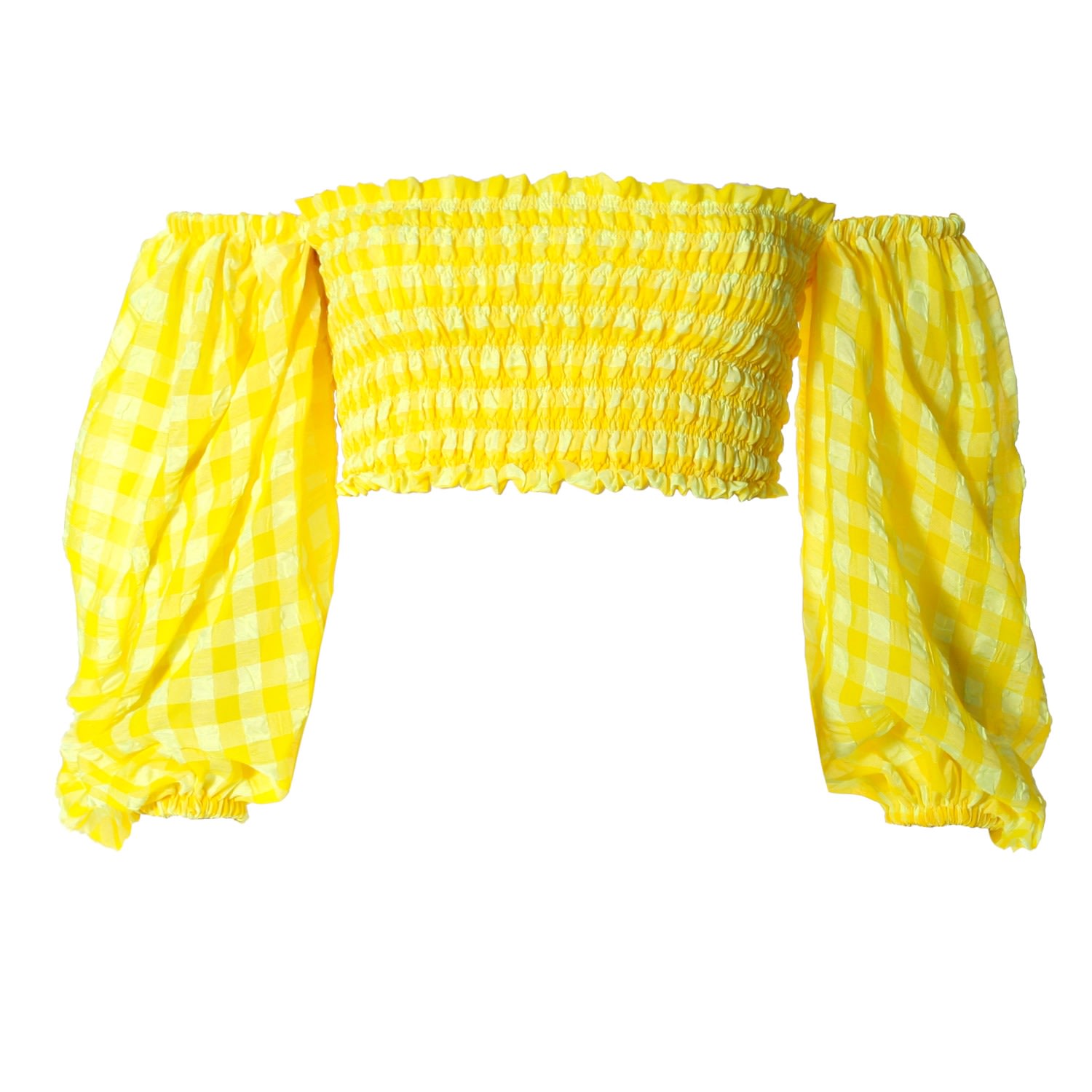 Aggi By Halewski Top Ibbie Sun Kissed Yellow In Yellow/orange