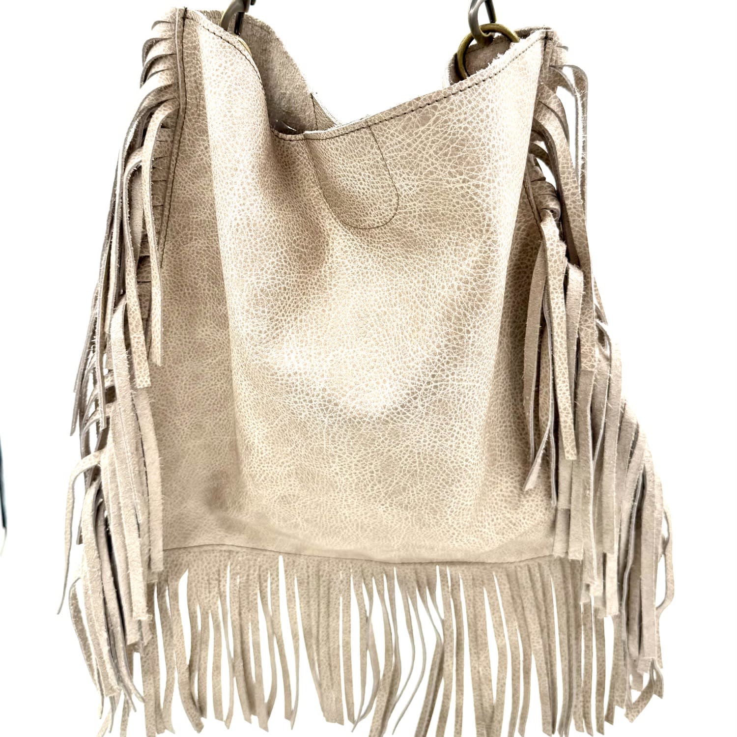 Lynn Tallerico Women's Neutrals Theresa Fringe Bag In Cream