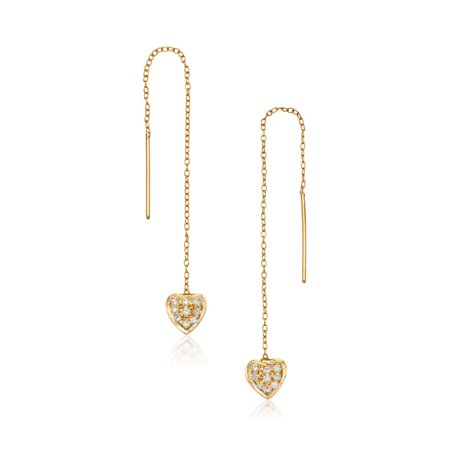 Women’s Amore Threaders - Plain 18K Gold Vermeil Earrings Preeti Sandhu