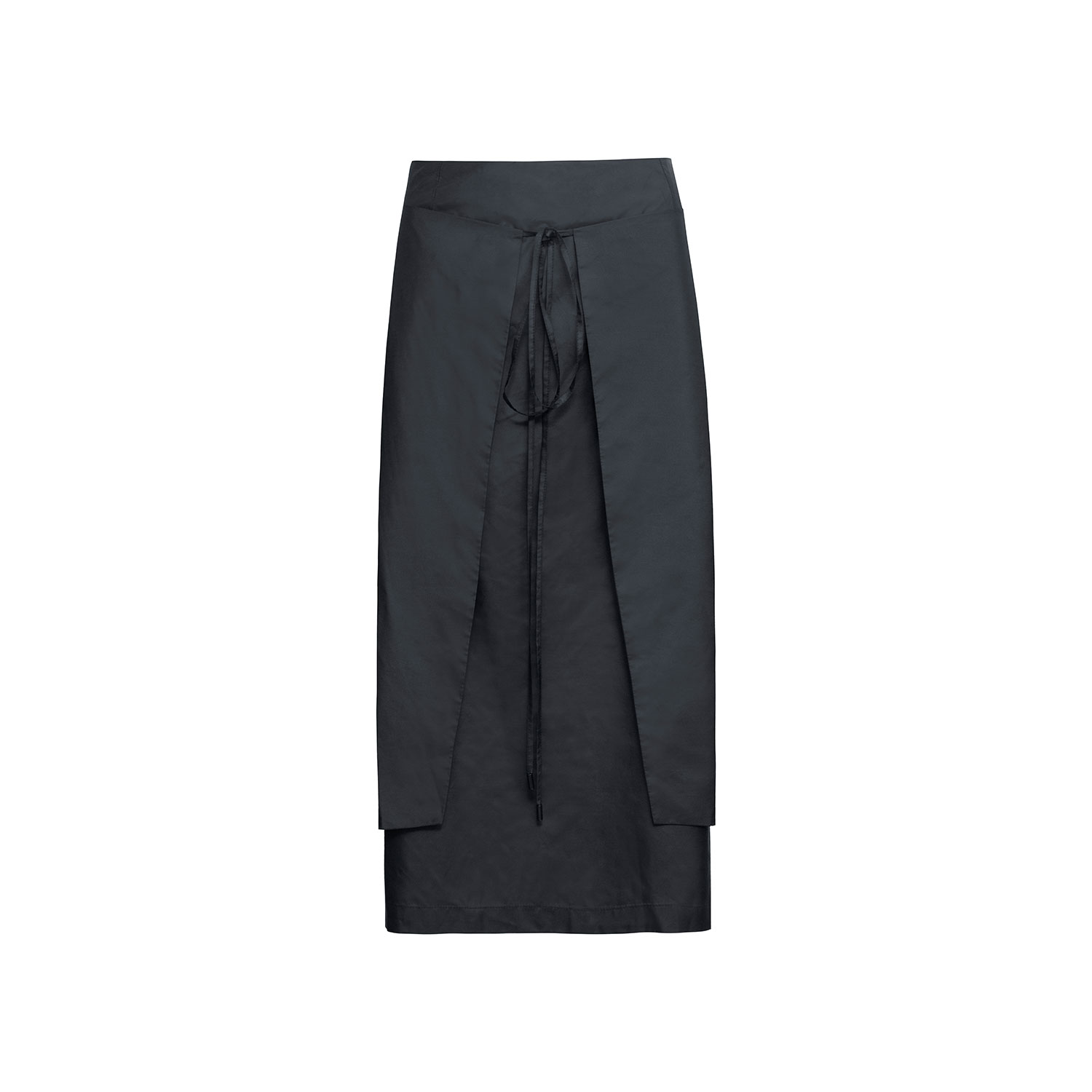 Audrey Vallens Women's Black All-gen Front Overlay Skirt In Black
