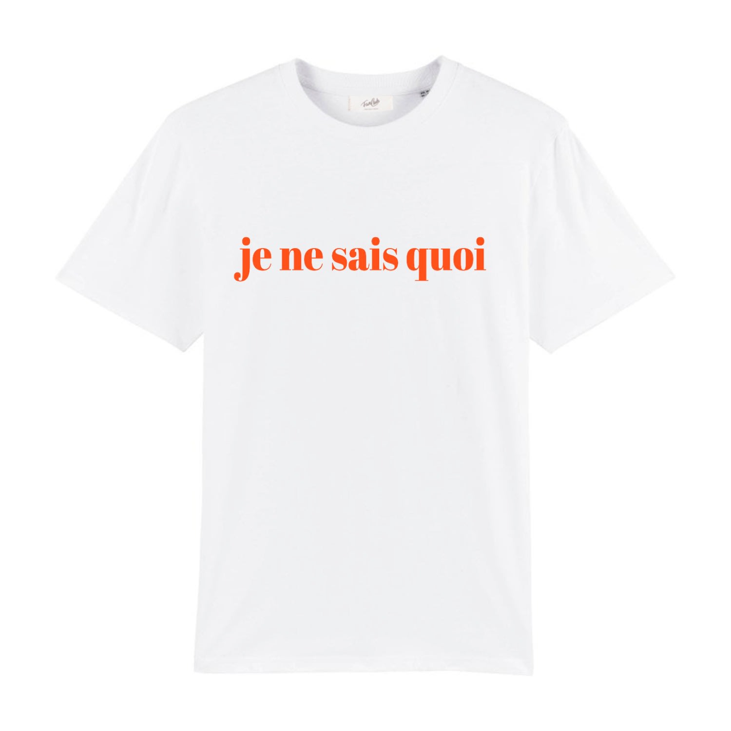 Fanclub Women's White Je Ne Sais Quoi Retro Slogan T-shirt In White