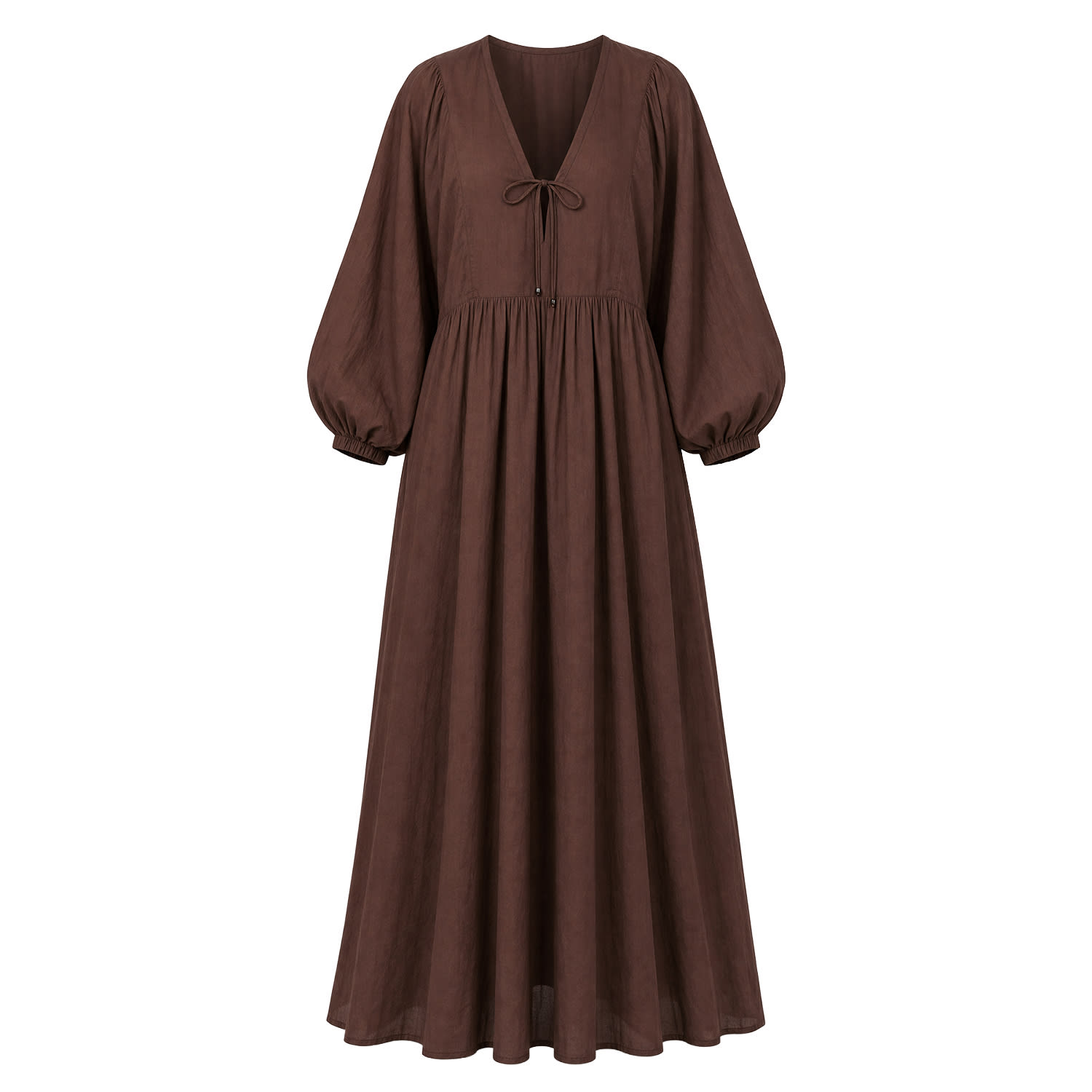Women's Brown Cairo Boho Dress In Chocolate | Medium | Adrift Clothing