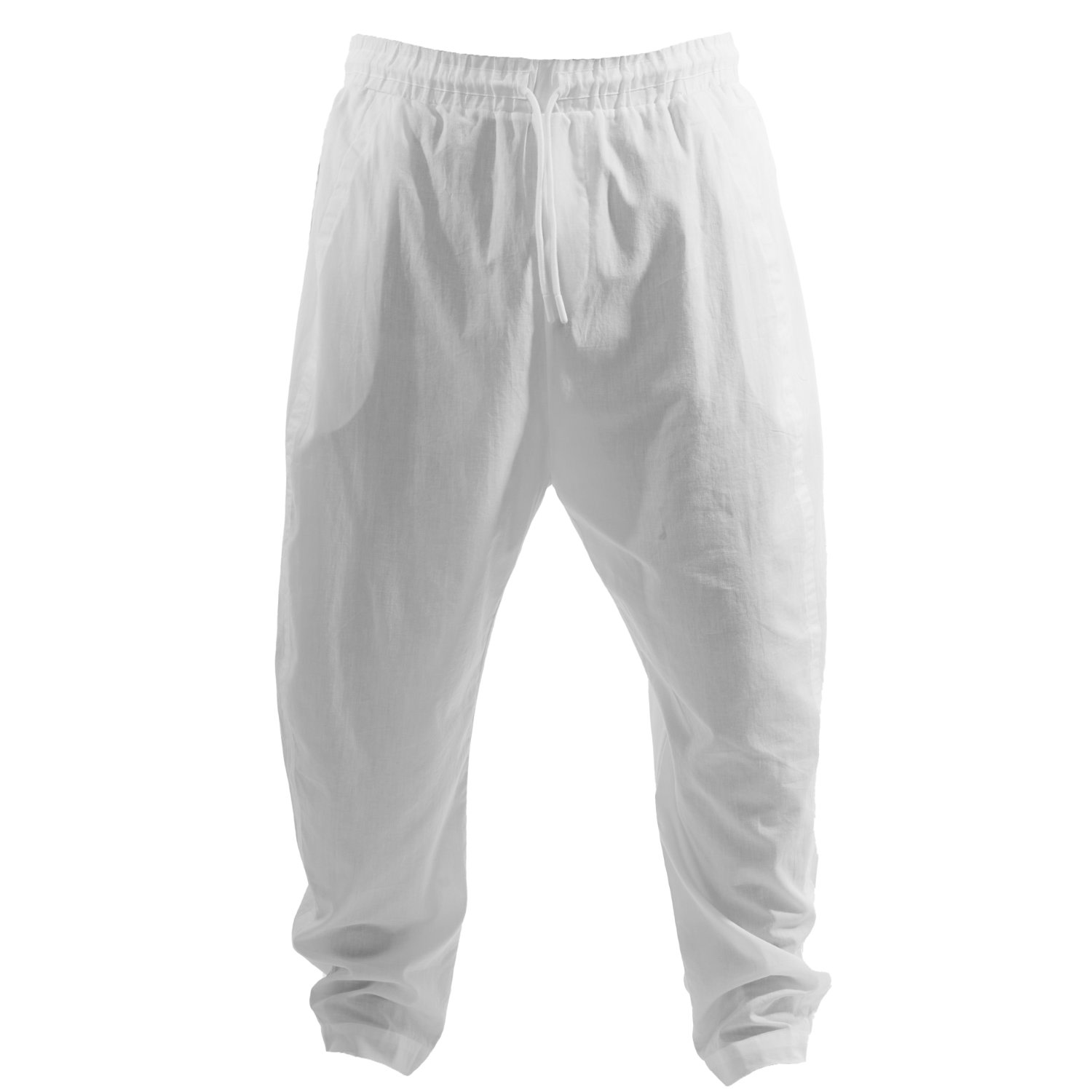 Women’s Dylan White Cotton Pants Large Wo-Ma