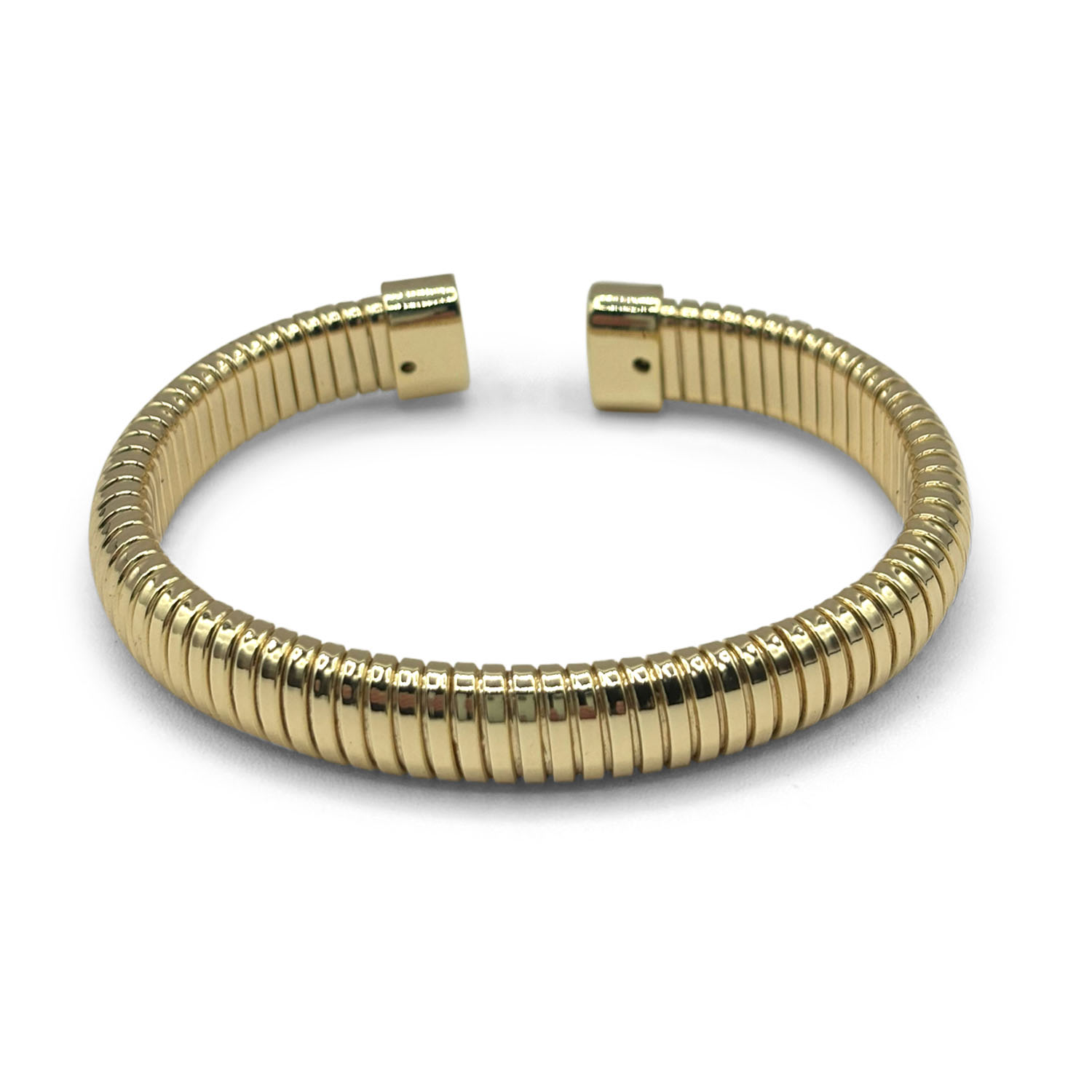 Women’s Minimalist Gold-Plated Open Back Bangle Michael Nash Jewelry