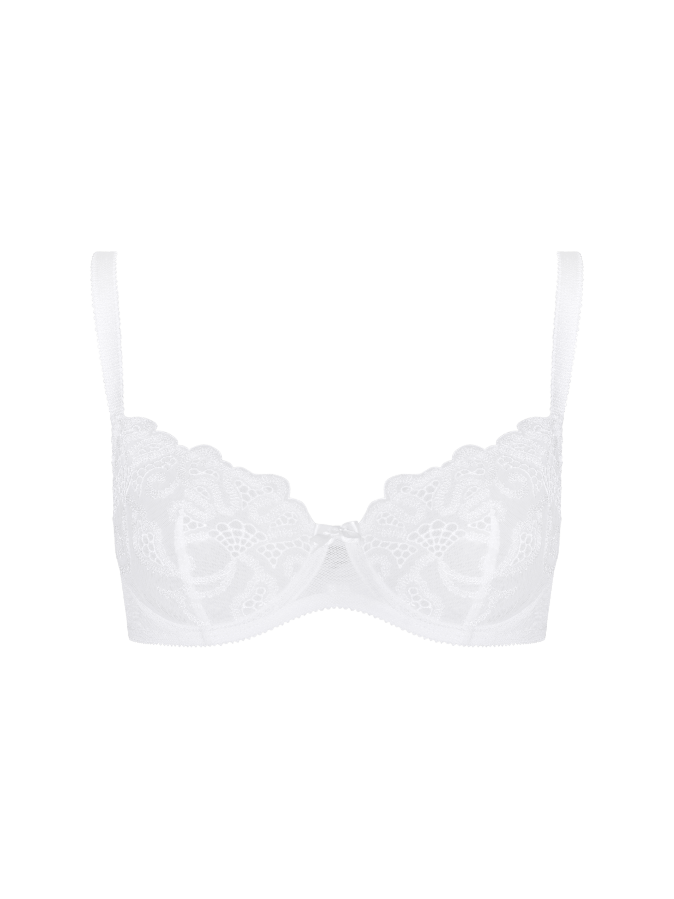 Bonbon Lingerie Women's White Jewel Underwired Bra In White
