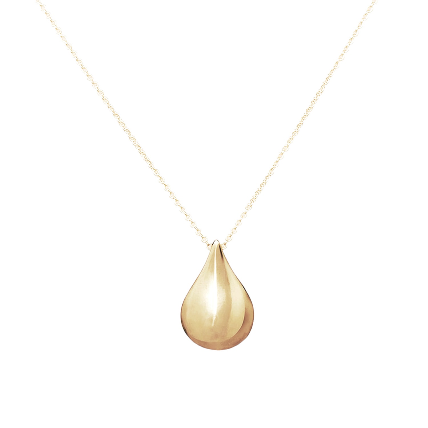 Freya & Thor Of Sweden Women's Tear Of Freya Necklace - Vermeil Gold Min In Gold