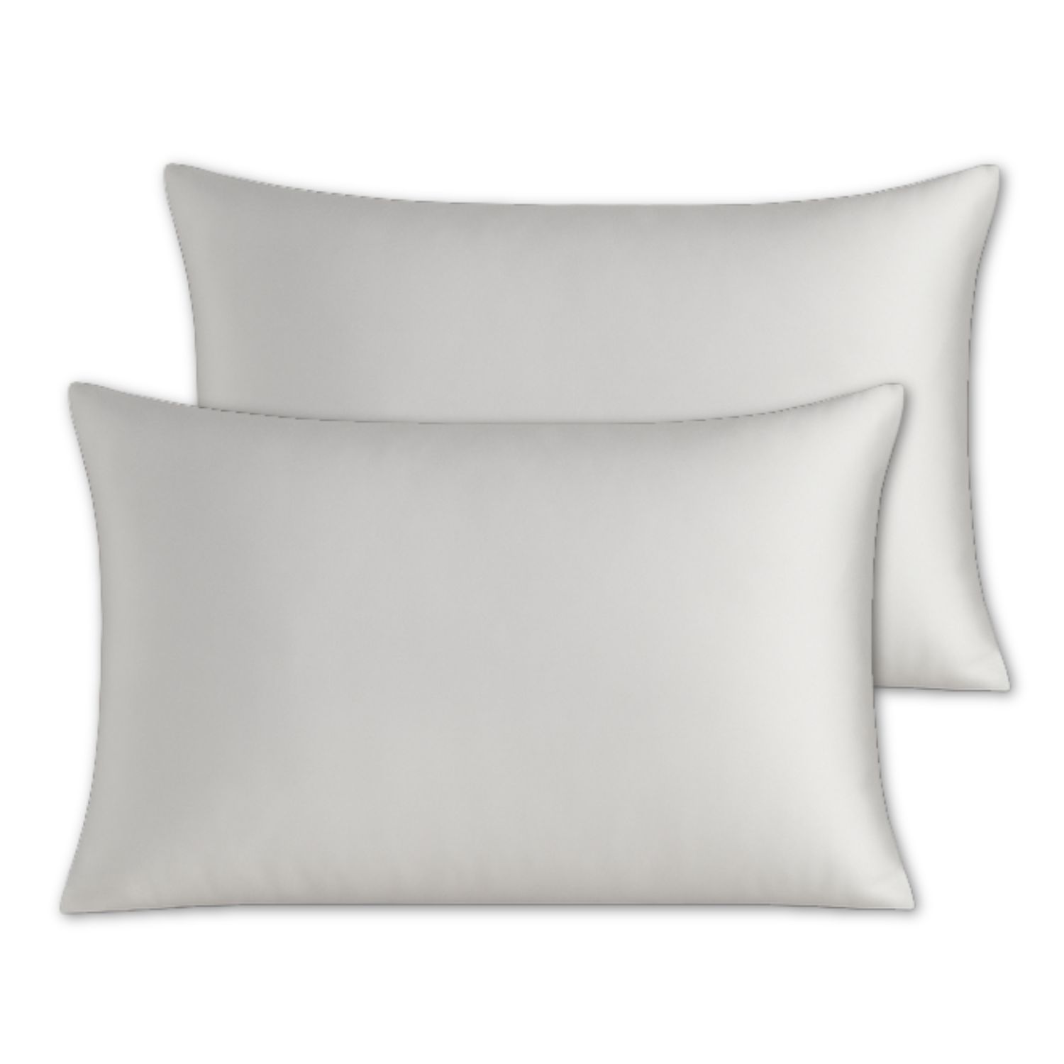 Hi Silk Silver Mulberry Silk Housewife Pillowcase Set Of Two - Twenty Five Momme