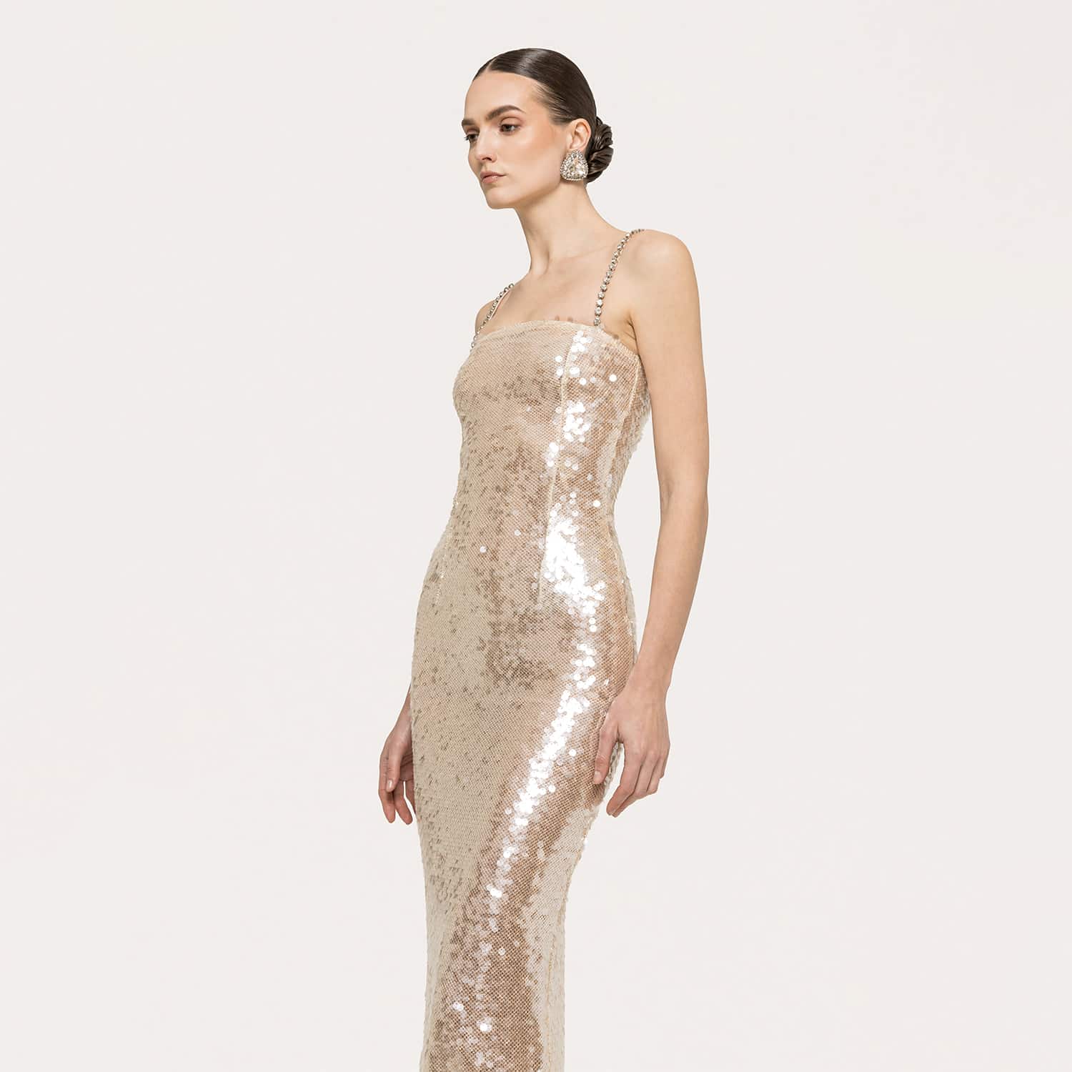 green emerald velvet dress SOLD Gene Shelly's Boutique Internationale Cream Sequin Sheath Dress 1 –  Palm Beach Vintage
