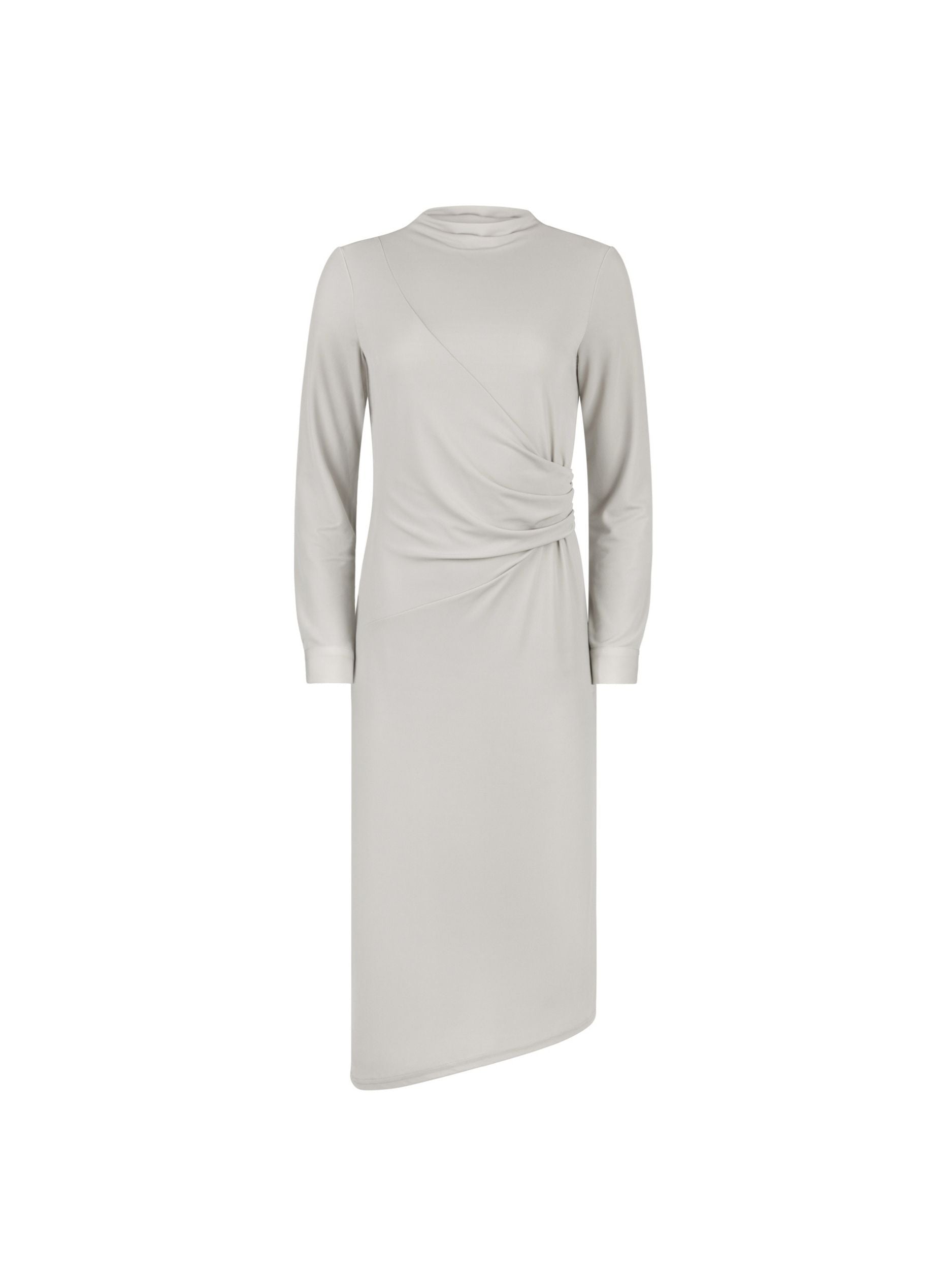 Ellie Makir Women's Grey Cinched Asymmetrical Dress In Grey