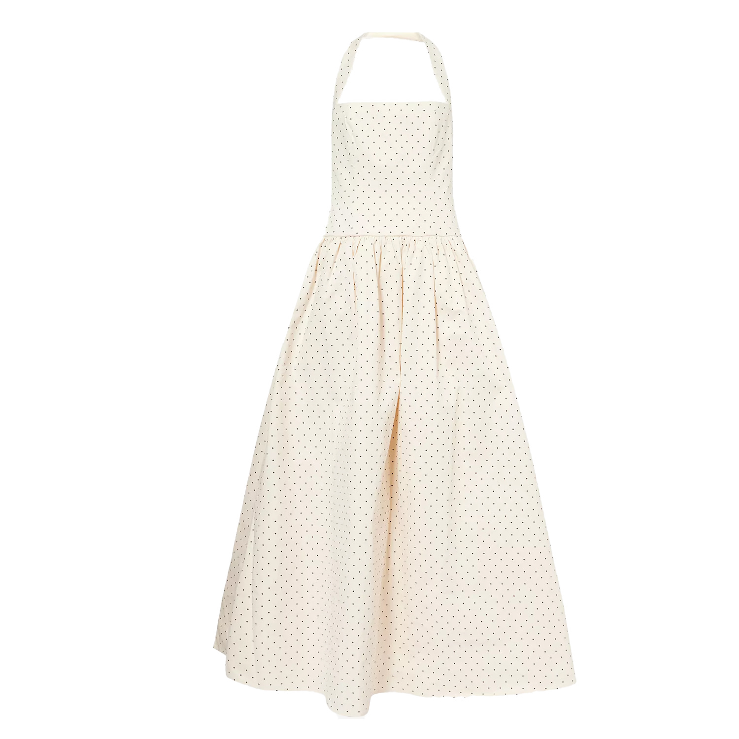 Amy Lynn Womens Beige Judie Polka-dot Cotton Maxi Dress In Neutral