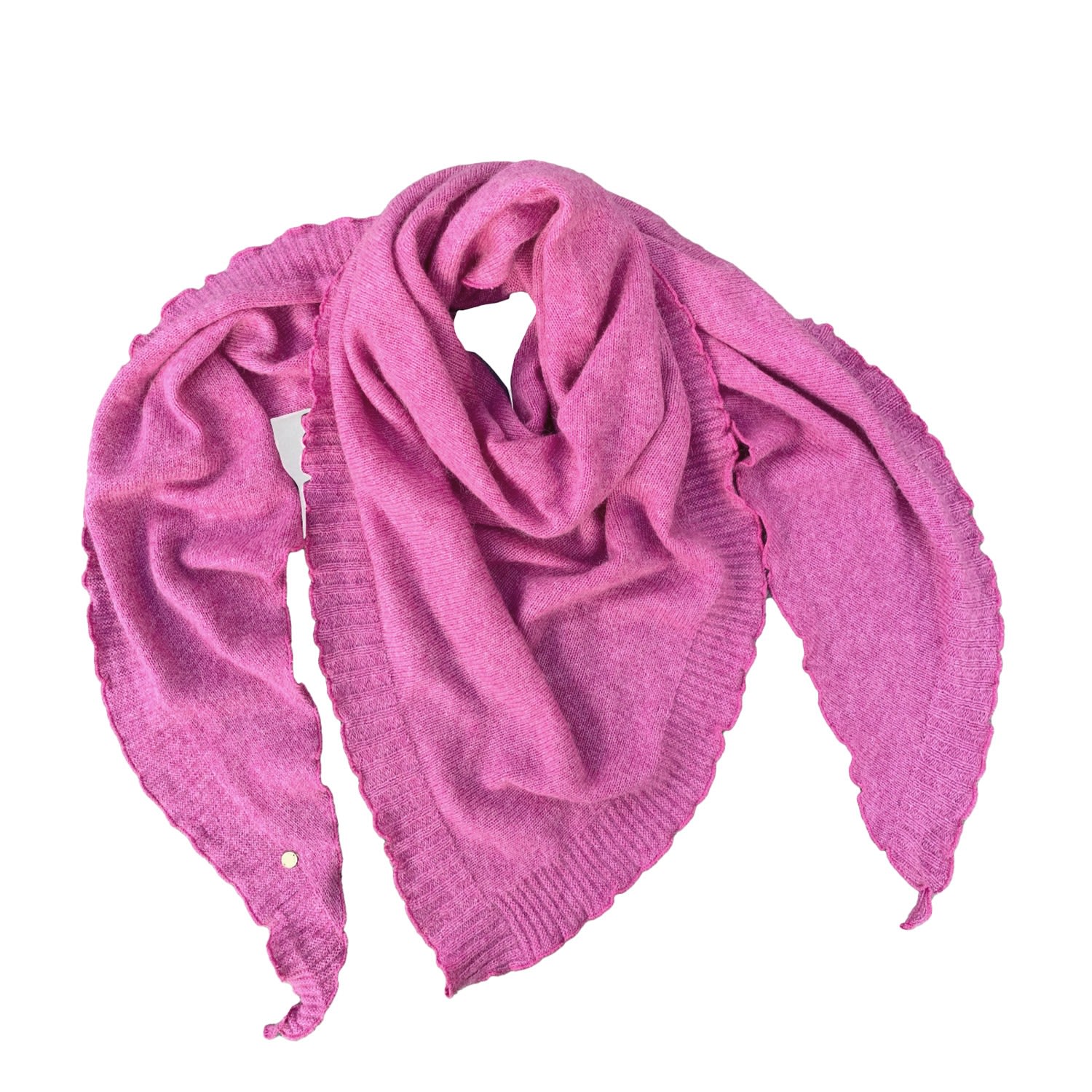 Women’s Pink / Purple Palma Triangle Cashmere Scarf Pink Melange One Size Tirillm