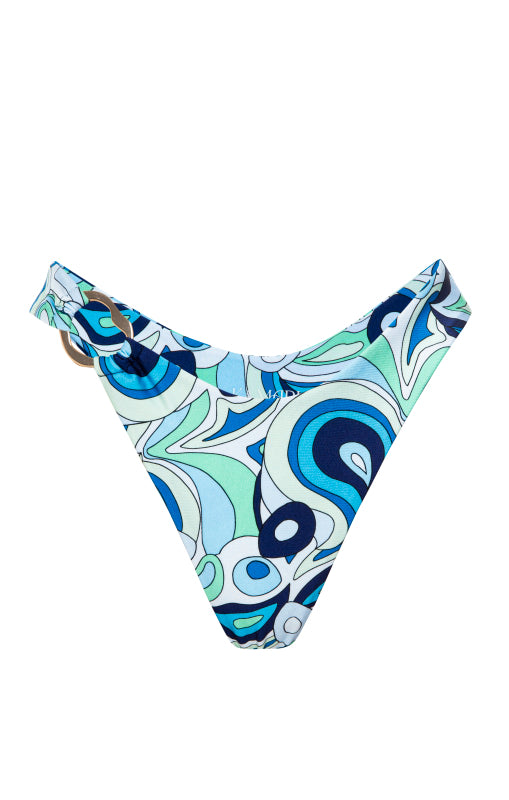 Women’s Blue Nala Cheeky- Abalone Extra Small Kamari Swim Llc