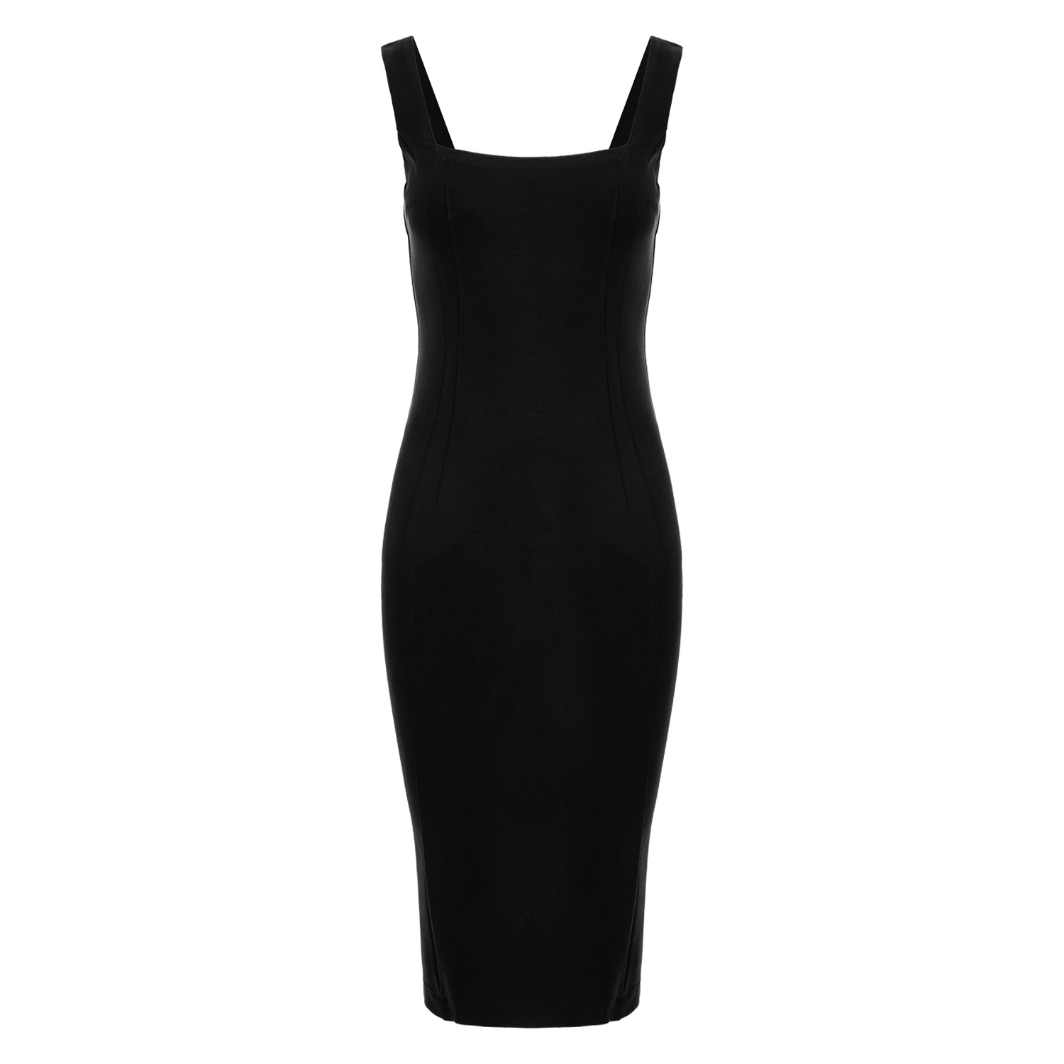 Women's Kensington Sleeveless Jersey Midi In Black | Medium | Roserry
