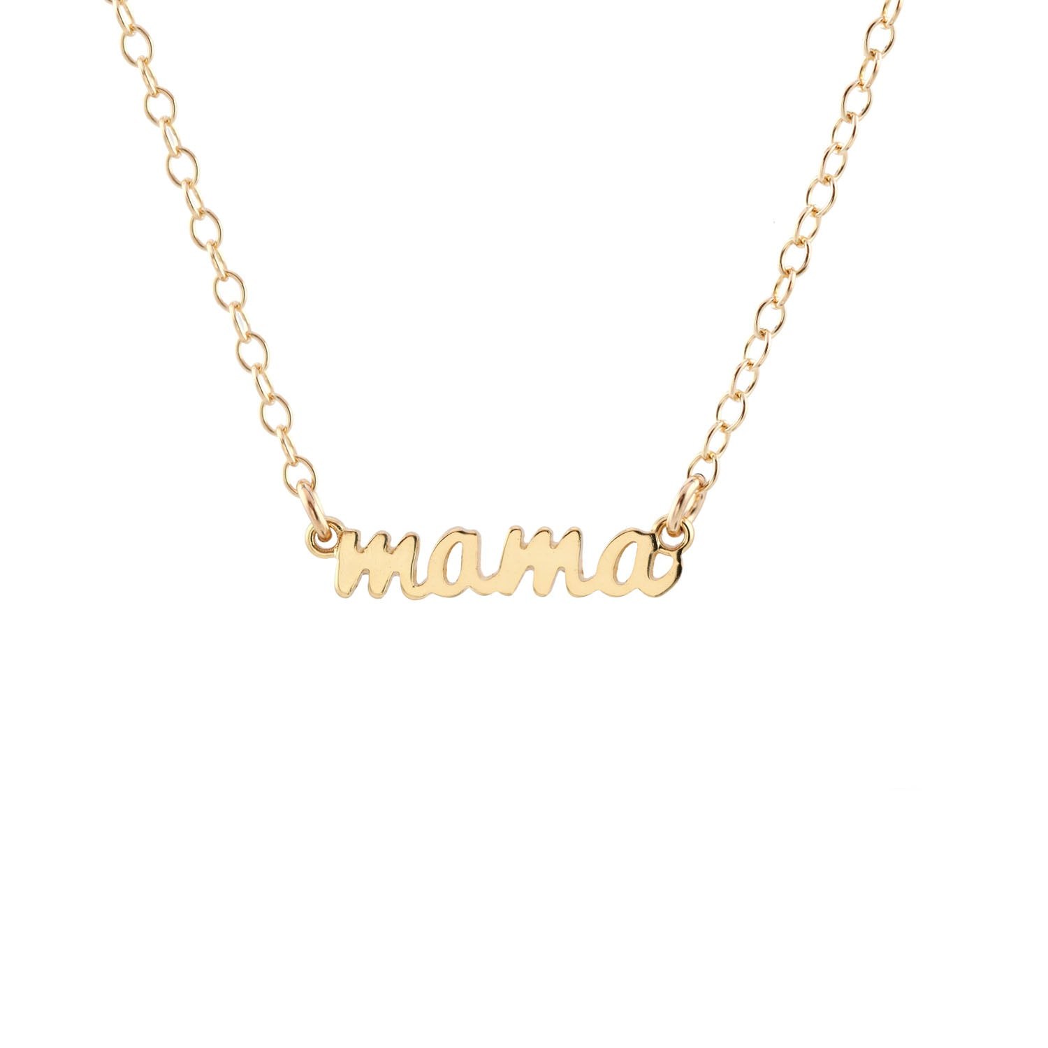 Kris Nations Women's Mama Charm Necklace Gold Vermeil