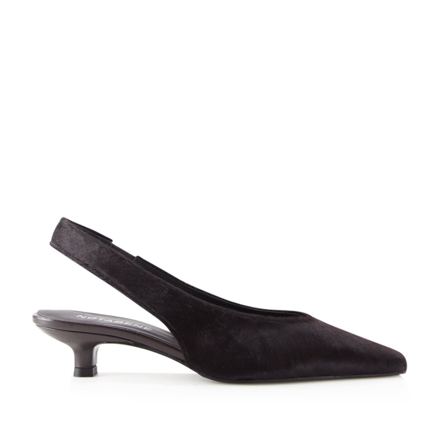 Notabene Women's Eleonora Slingback Stilettos - Brown Fur In Brown