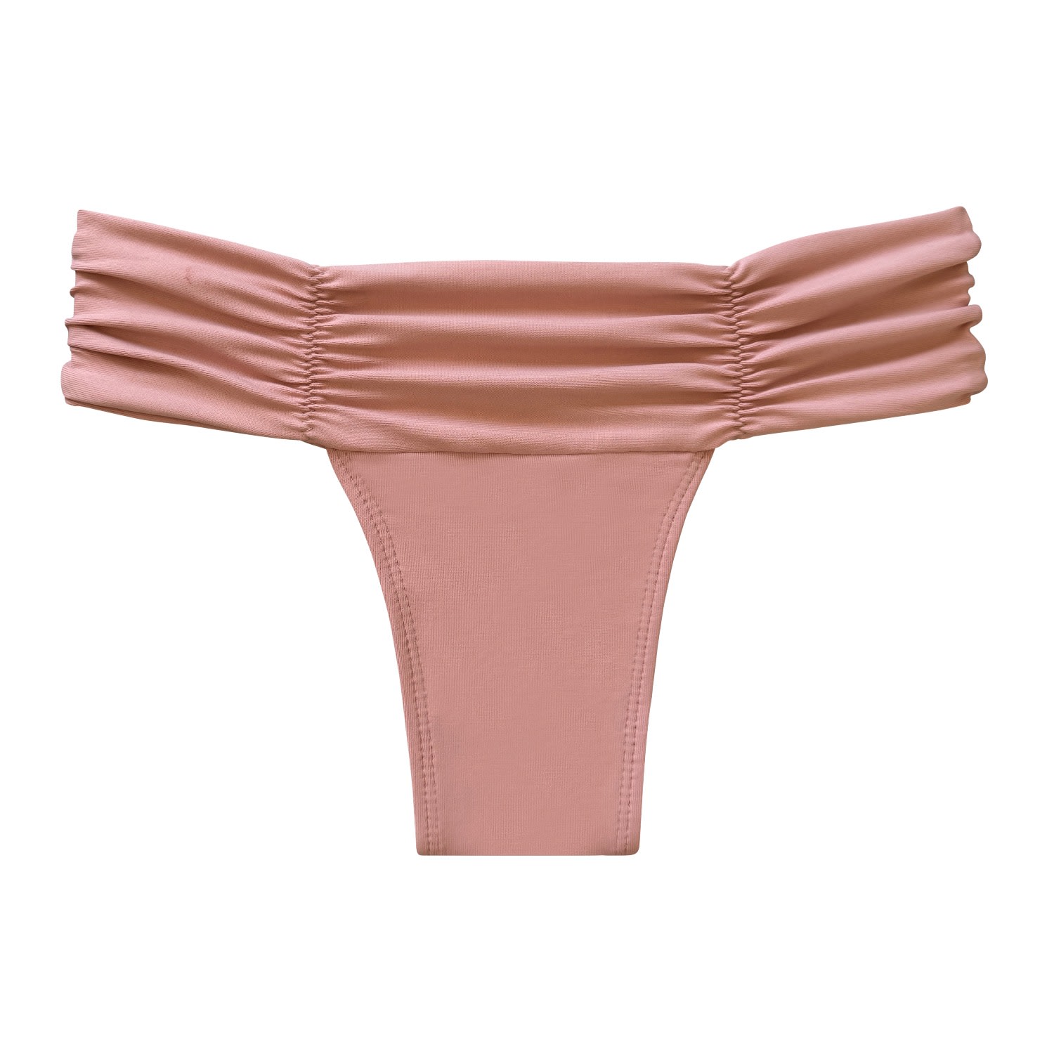 Nuaje Nuaje Women's Pink / Purple Ariel Ruched Bikini Bottom In Pink In Pink/purple