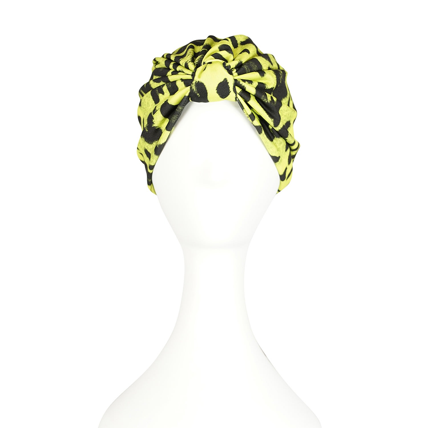 Jennafer Grace Women's Limon Leopard Turban In Yellow