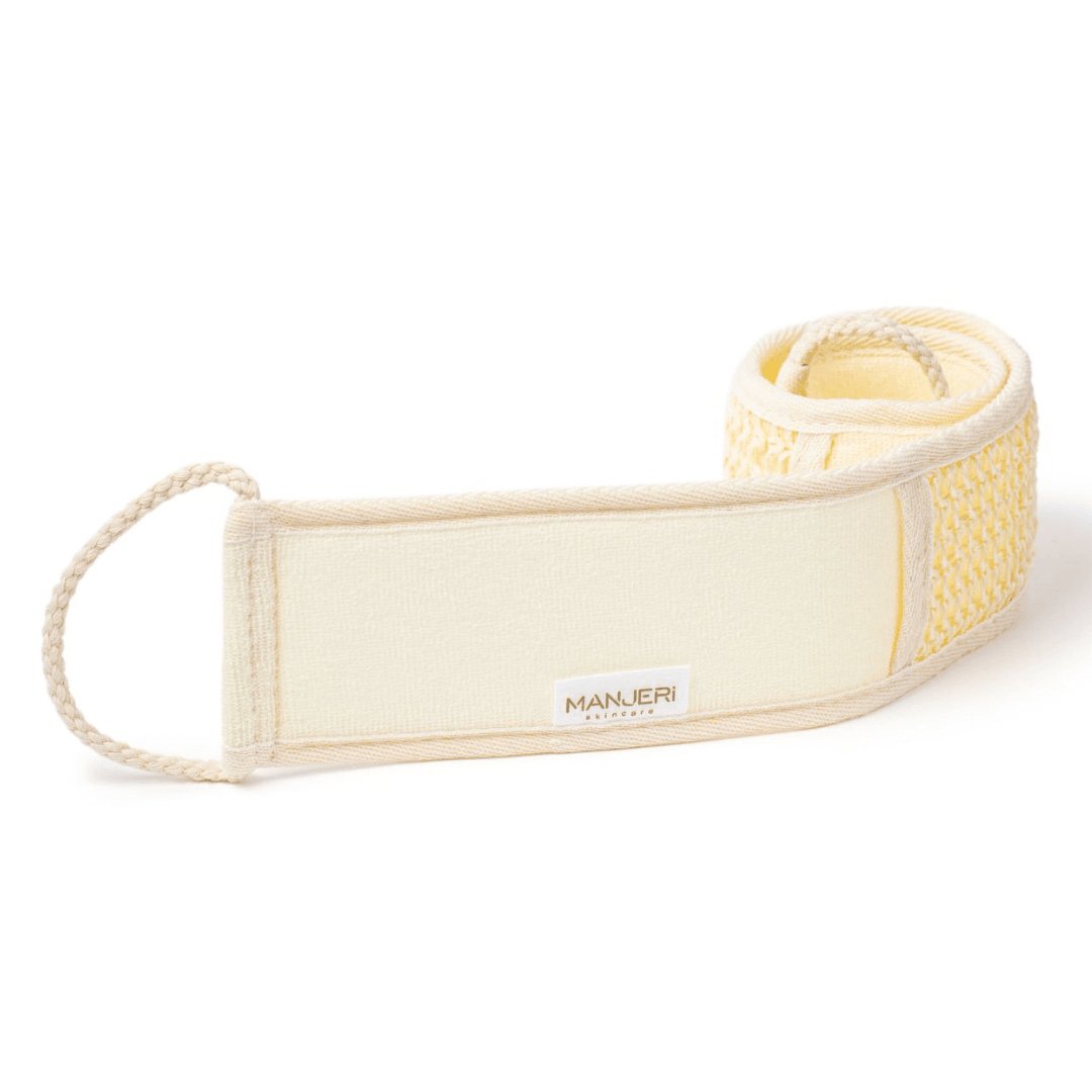 Manjeri Skincare Brown Back Scrubber Belt In Brown