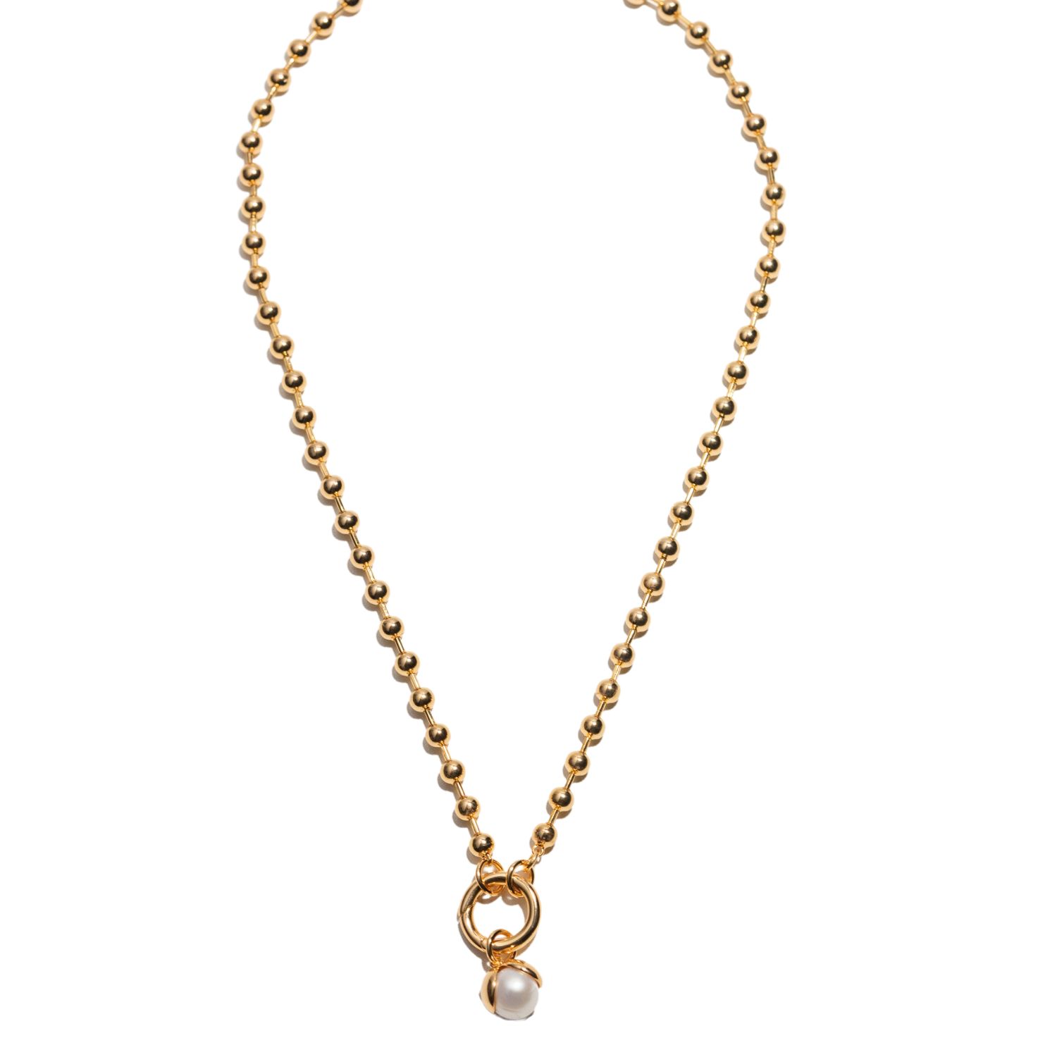 Mademoiselle Jules Women's Gold Snow Drop Necklace