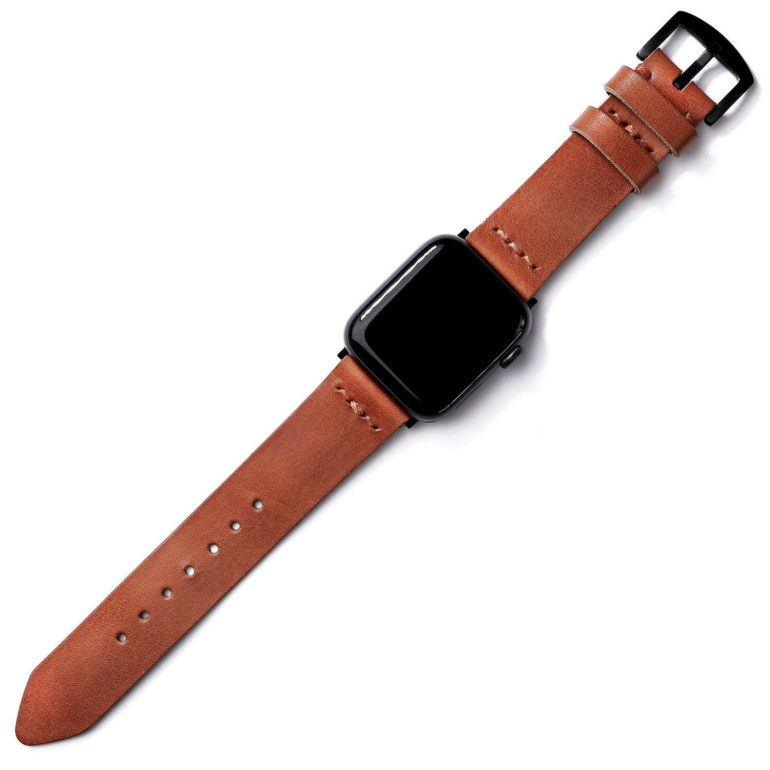 Roarcraft Men's Neutrals / Brown Apple Watch Leather Band - Tan In Brown