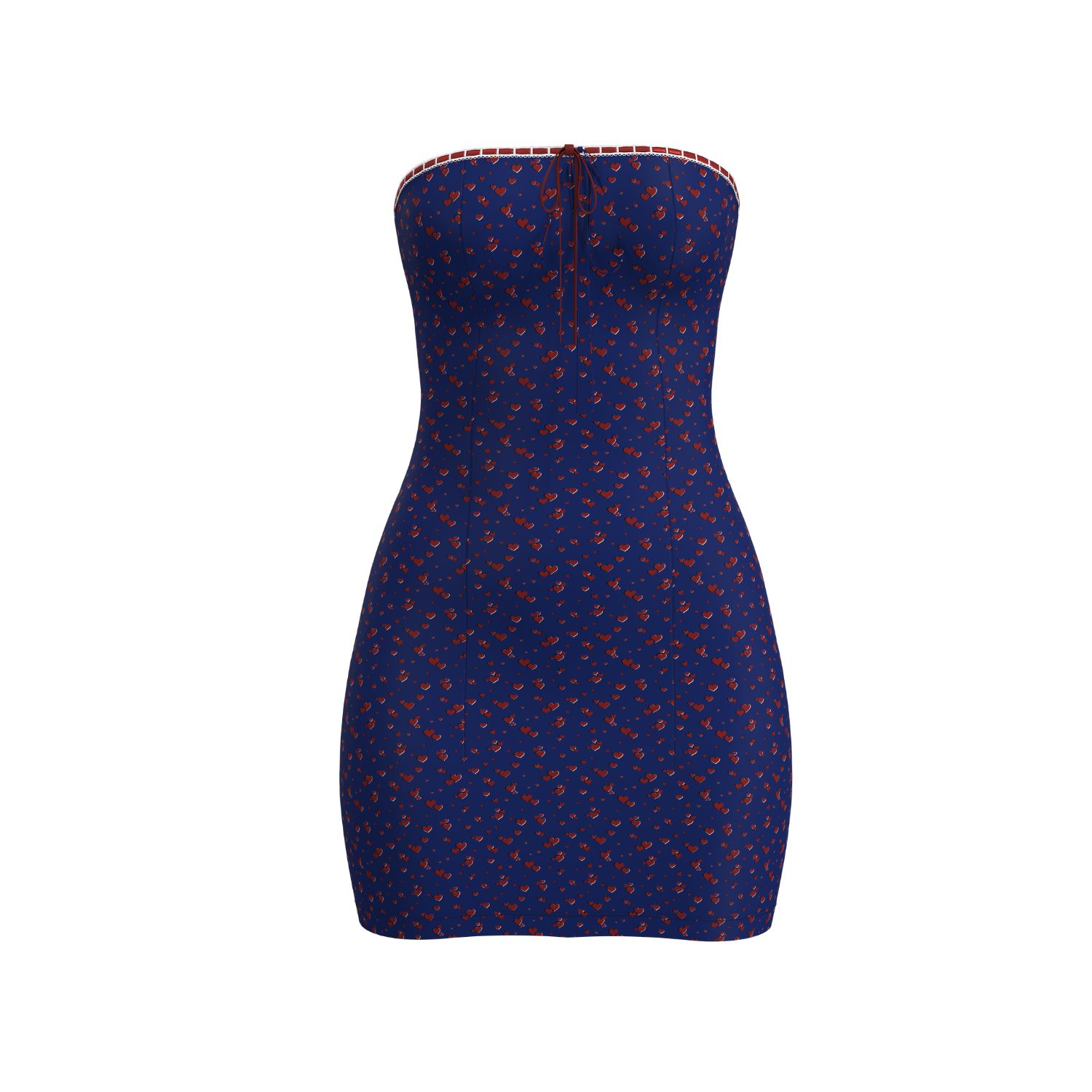 Blackbough Swim Women's Blue Tiffany Mini Tube Dress / Heartache Pointelle In Blue