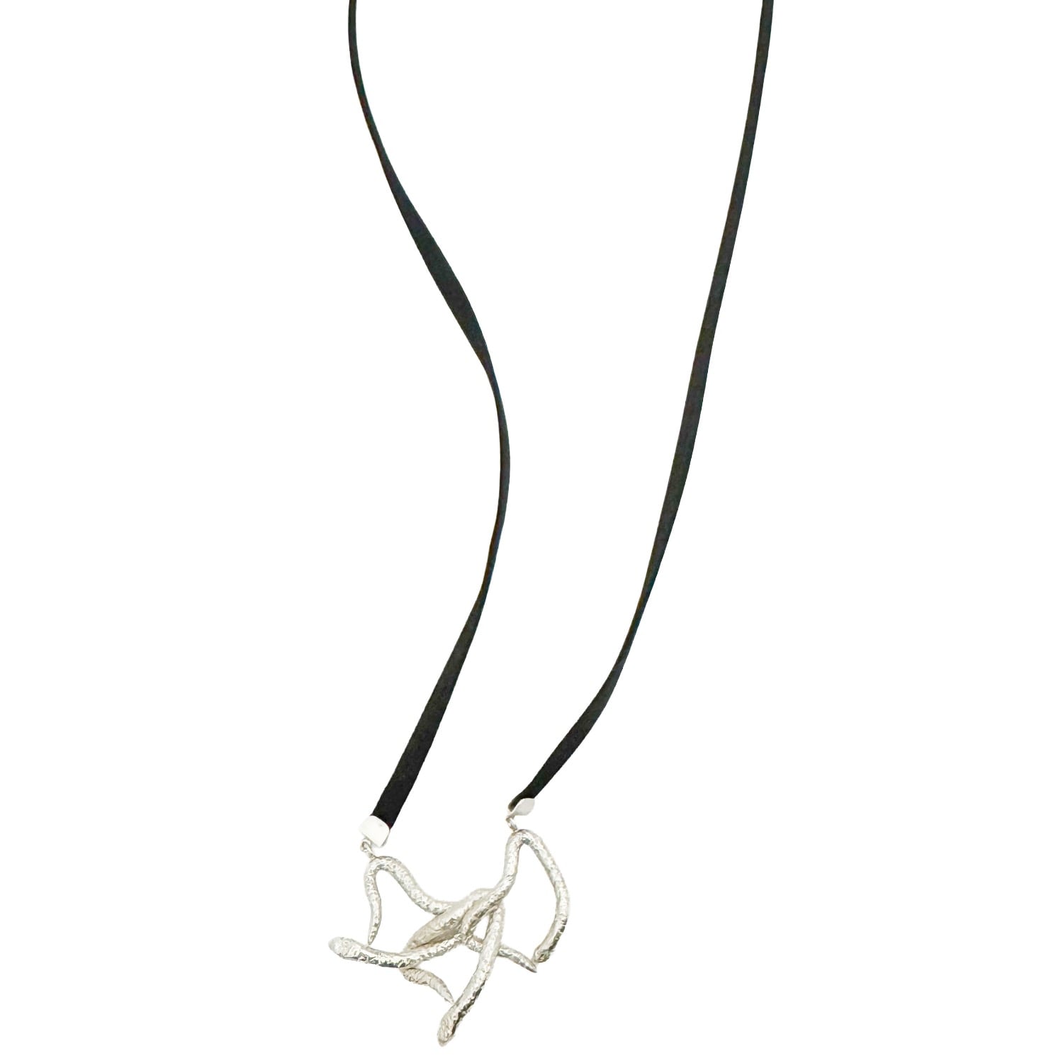 Kaho Design Women's Silver Zoe I Snake Necklace