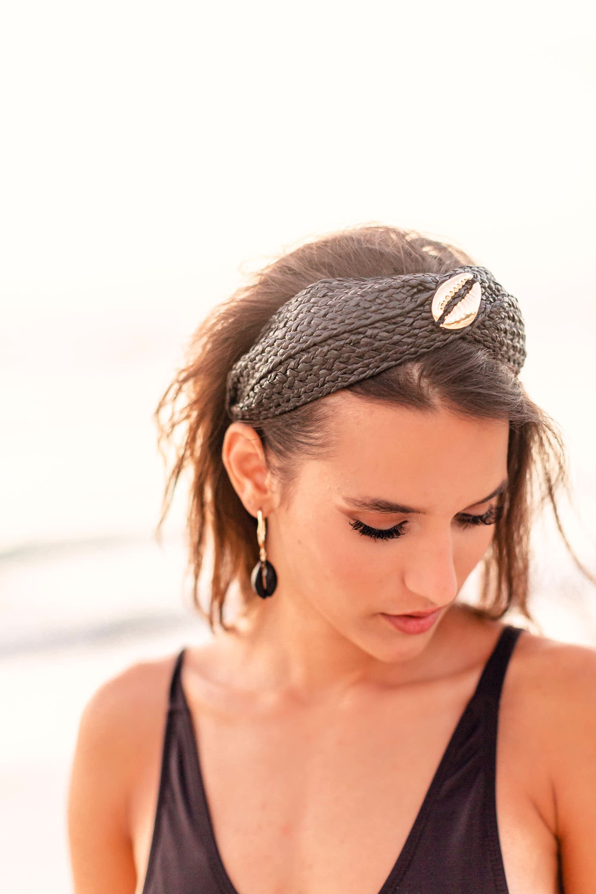 Women's Denim Confetti Headband - Gold | One Size | Adriana Pappas Designs