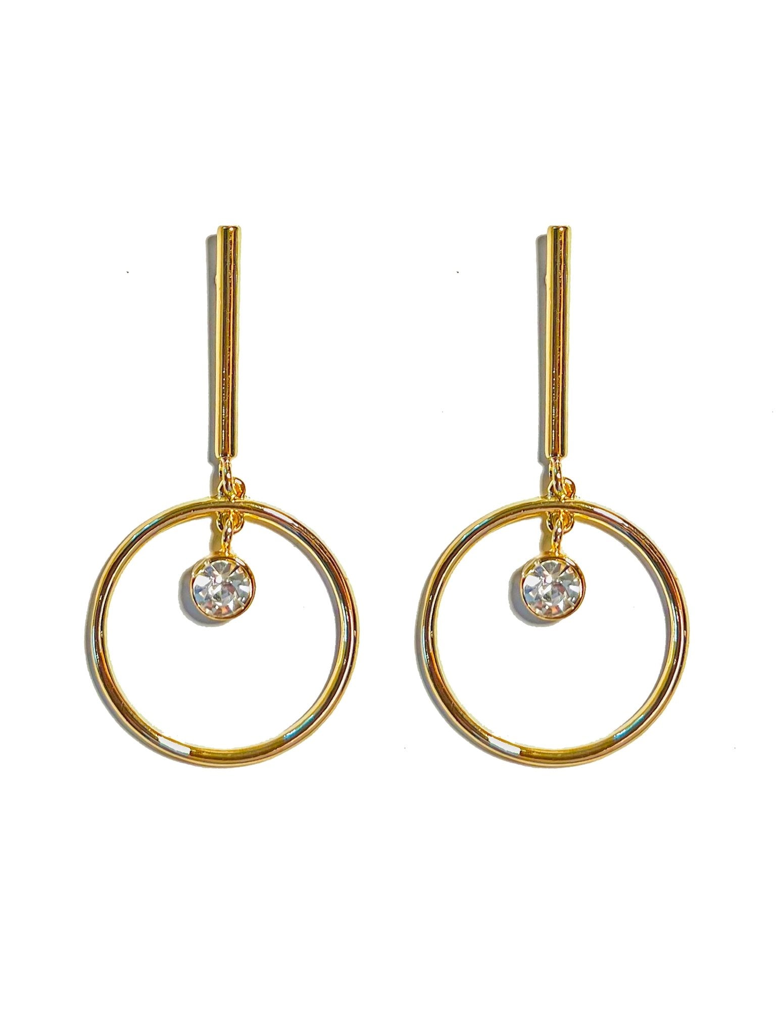 9design Women's Gold Hoop Dangle Drop Earrings