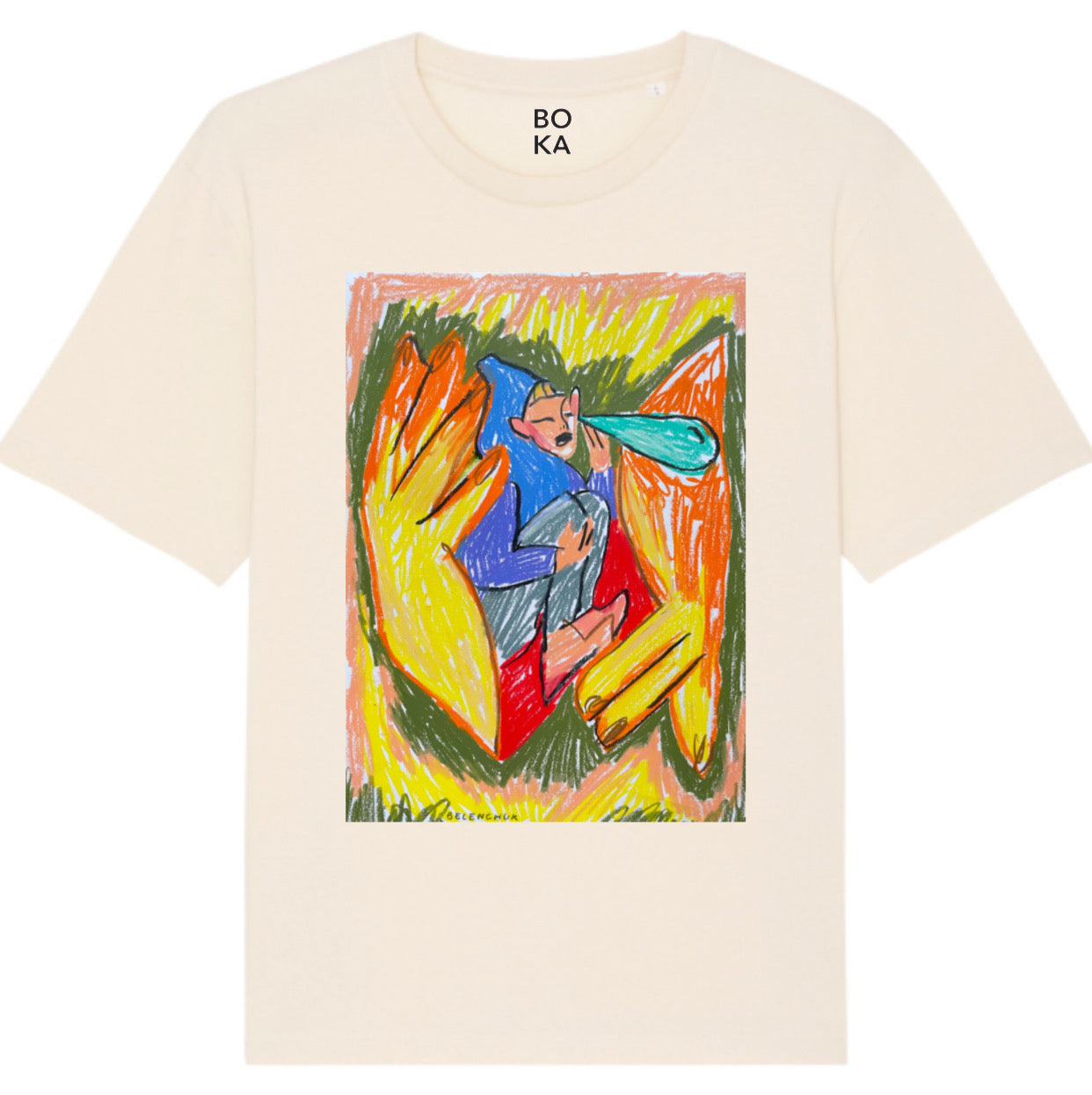 Boutique Kaotique Women's Neutrals Be Kind To Your Inner Child Organic Cotton T-shirt.