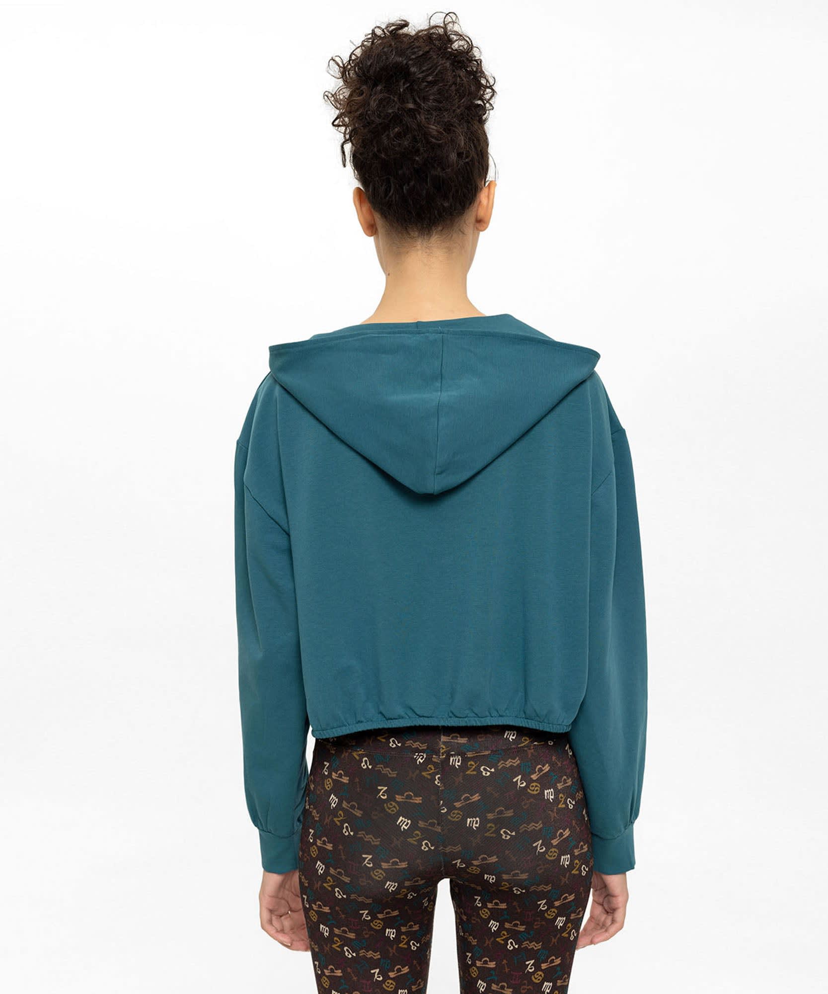 Dark green cheap cropped hoodie
