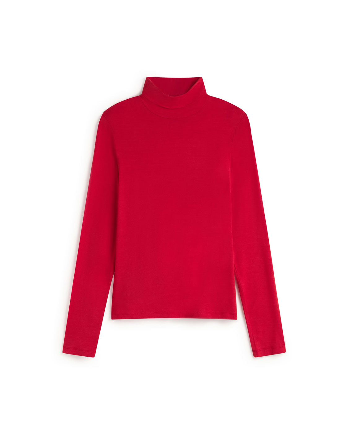 Thinking Mu Women's Red Cashmere Turtleneck Noe Top In Red