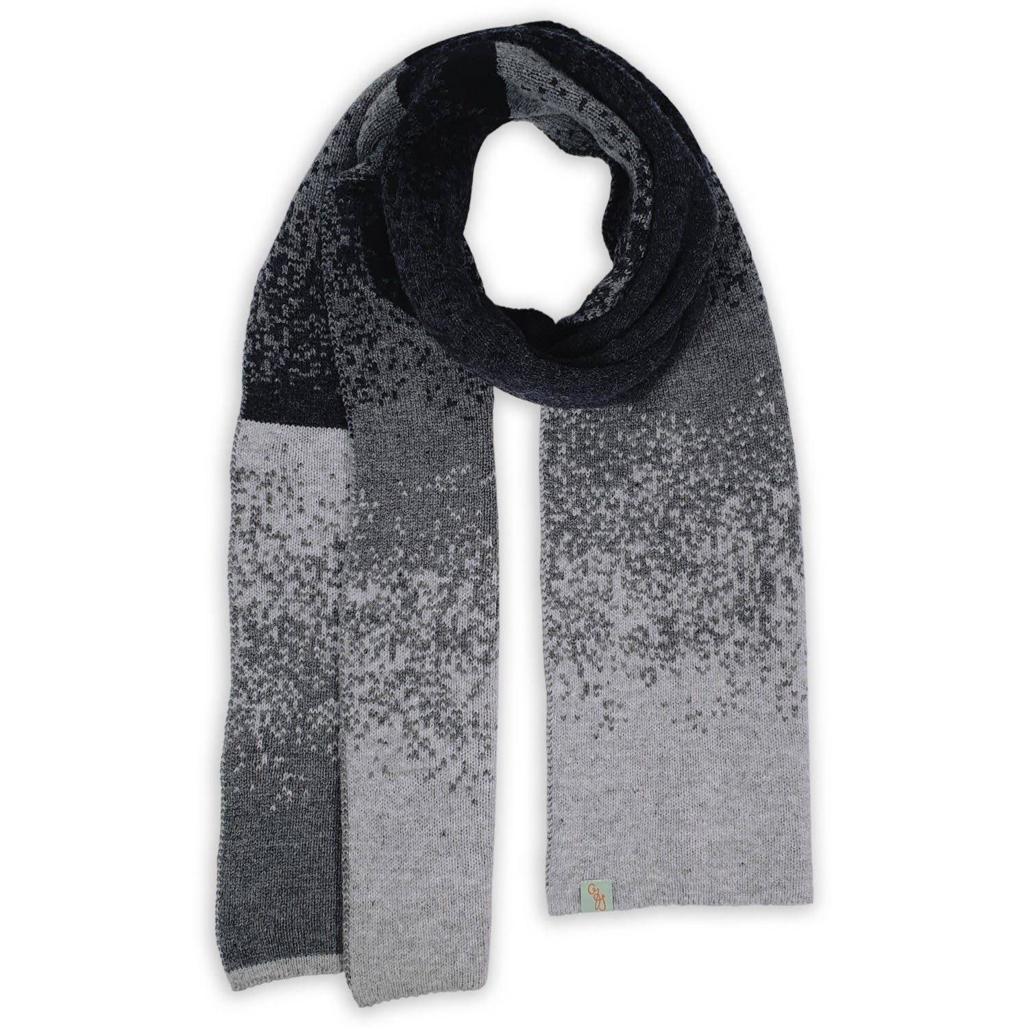 Otto & Spike Men's Scarves - Fade - Greys In Gray