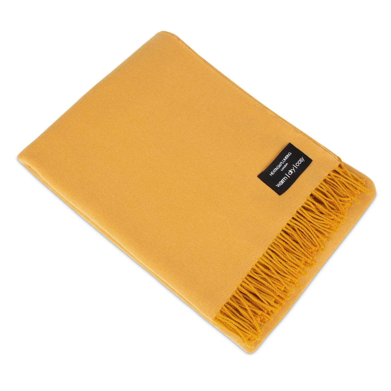 Heating & Plumbing London Daydreams - Merino Lambswool Throw - Sunflower Yellow In Yellow