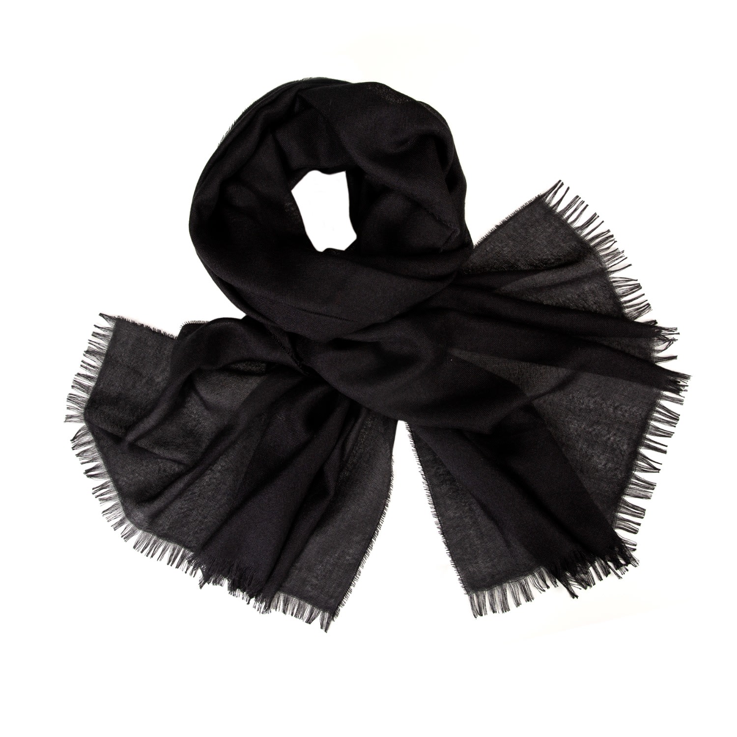 Women’s Weekender Black Cashmere & Silk Scarf Kinalba